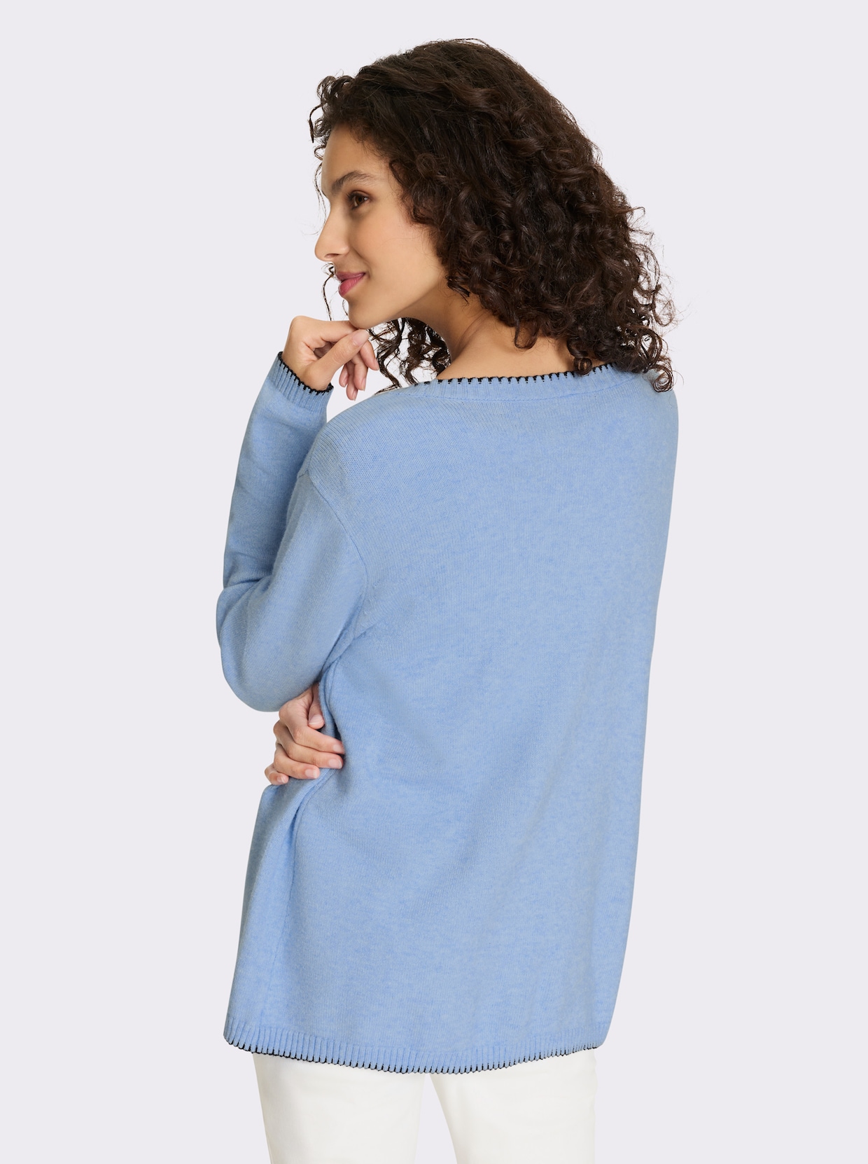heine Twin-Set - eisblau-meliert
