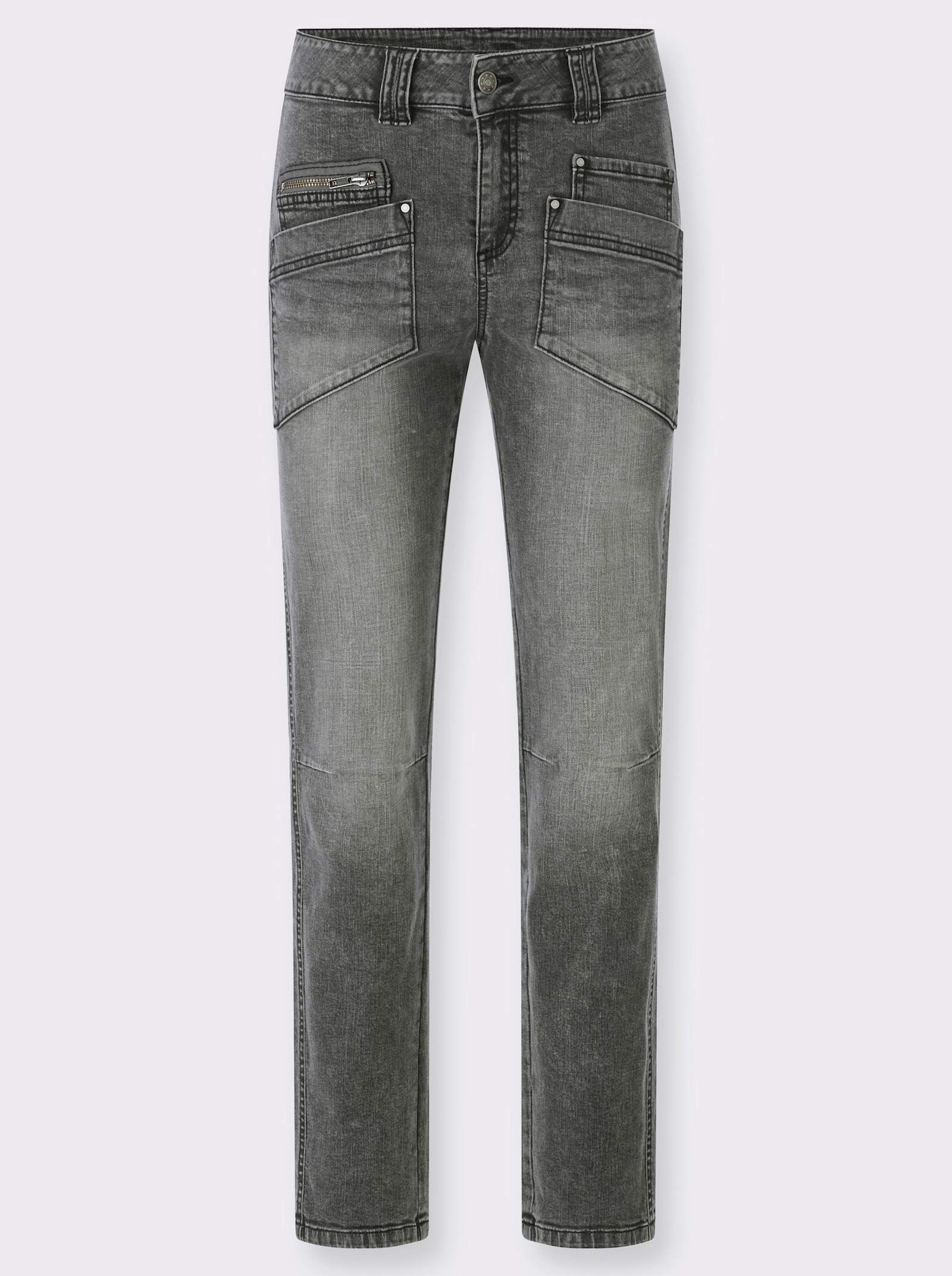 heine Jeans mit Push-up-Effekt - grey denim