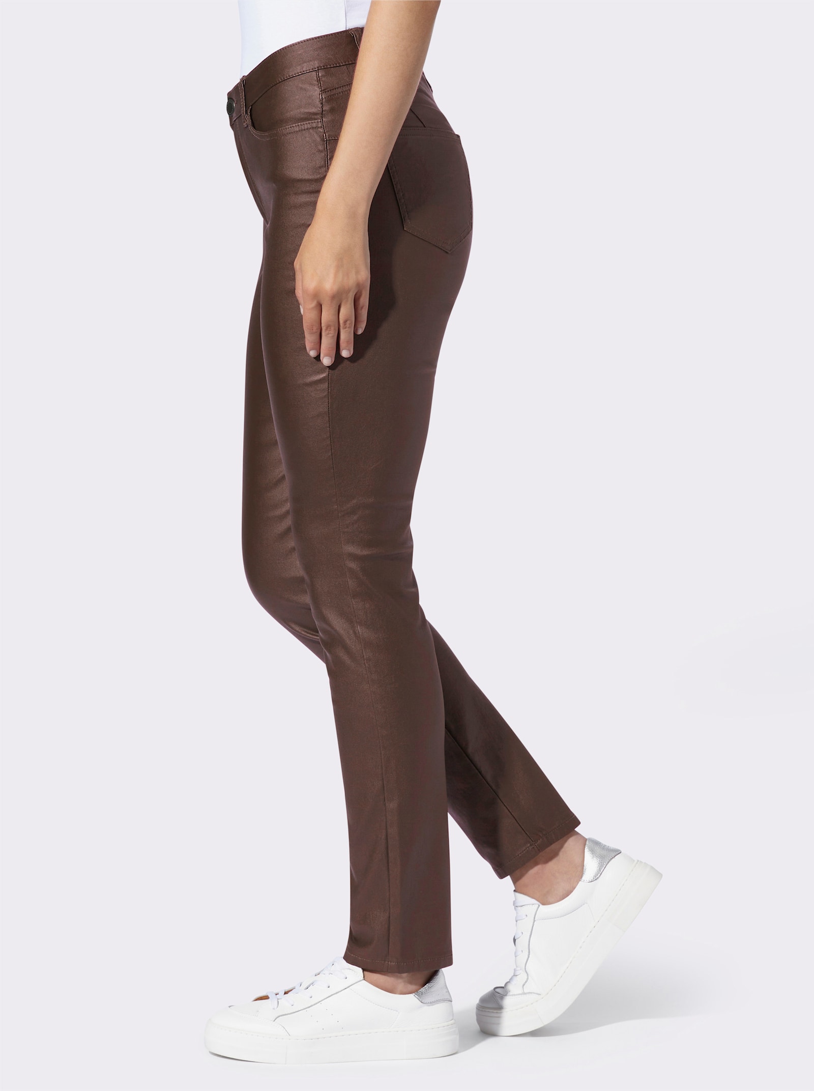 heine Pantalon effet ventre plat, Power Mesh intégré - chocolat