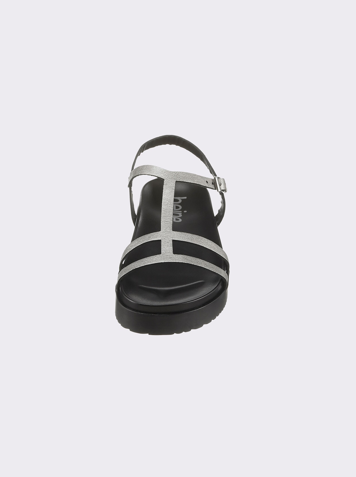 heine sandalen - zilverkleur/zwart