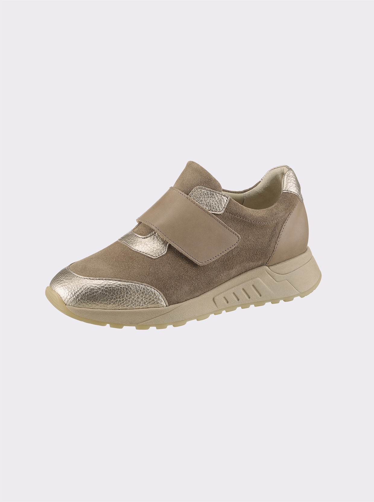 heine Sneaker - taupe/lichtgoudkleurig