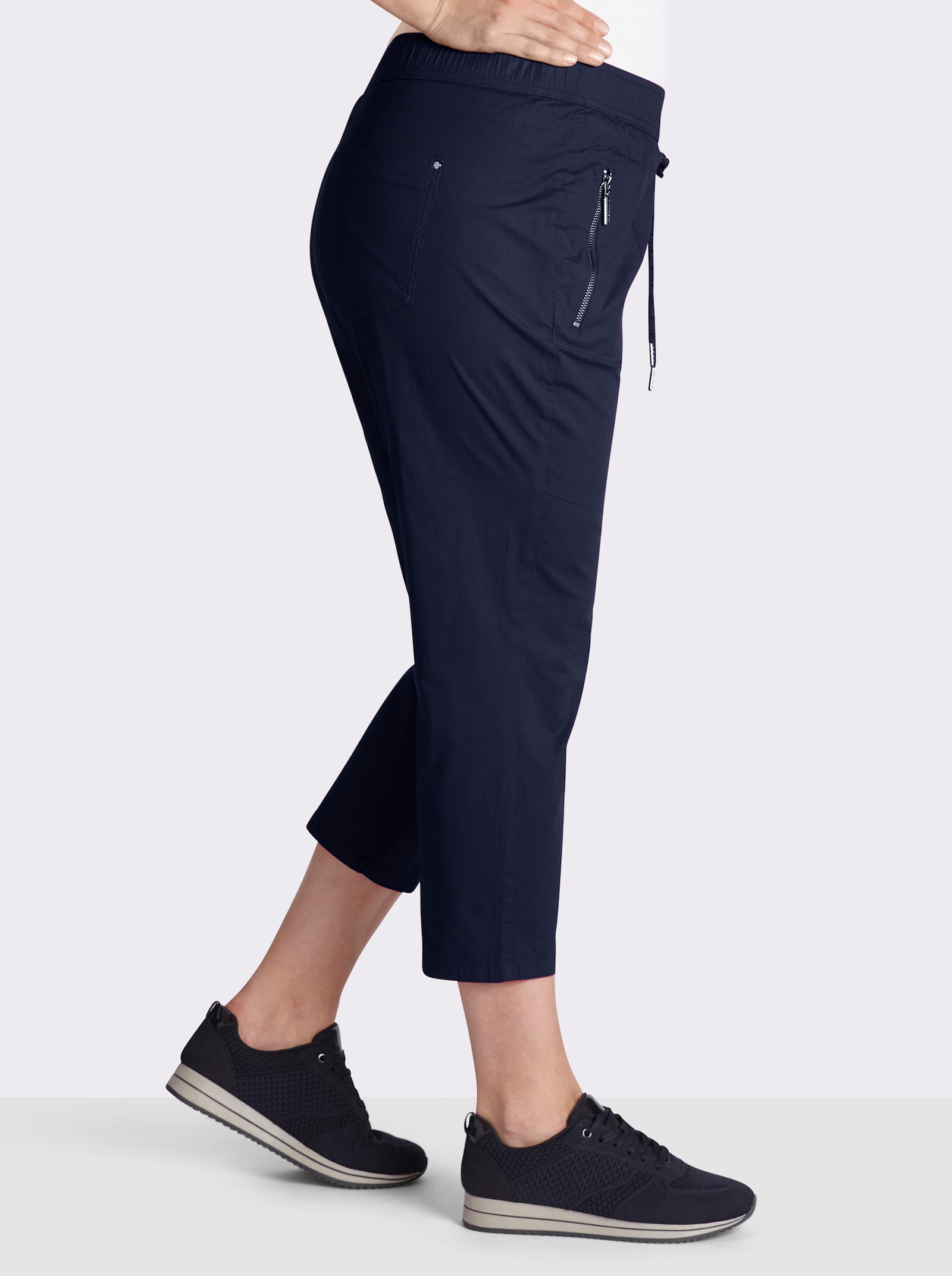  7/8-Hose mit Reißverschluss-Taschen - marine