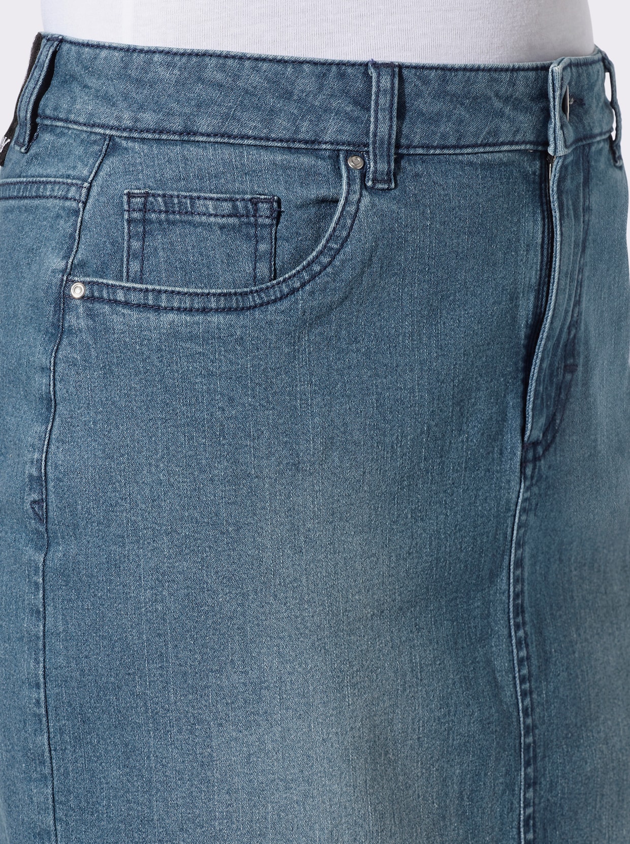Jeansrock - blue-bleached