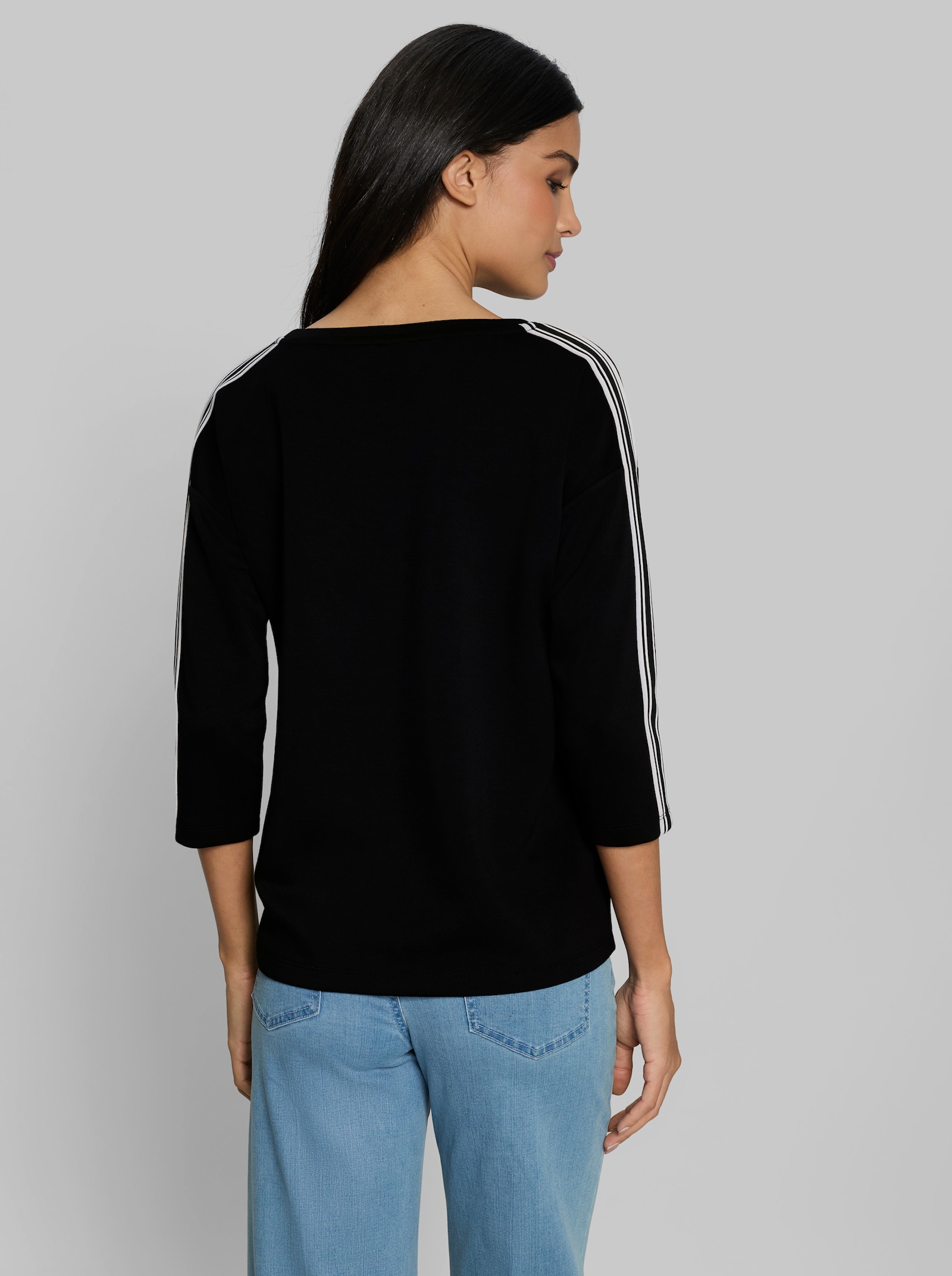 heine Sweatshirt mit Modal - schwarz