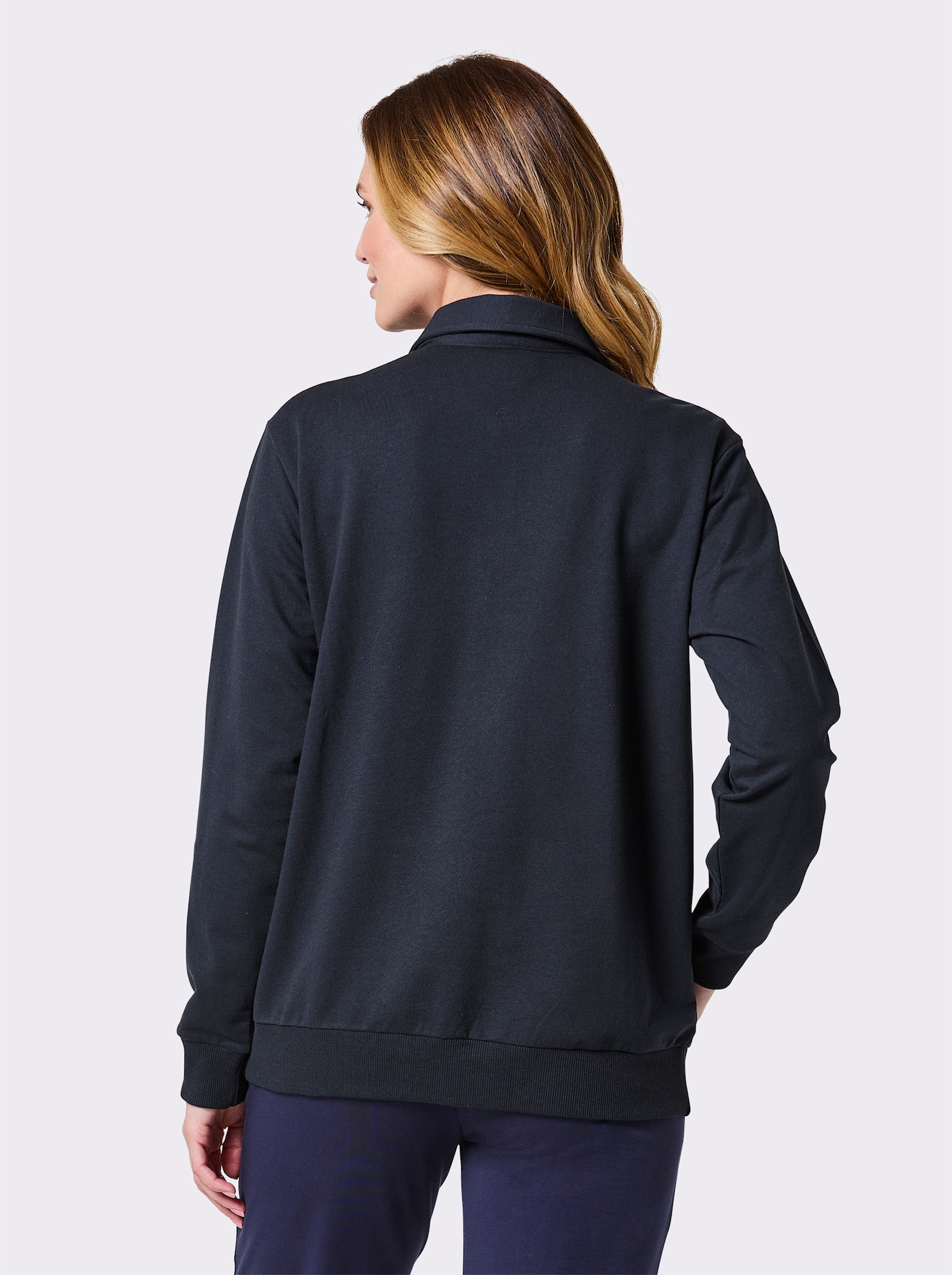 Catamaran Sports Freizeitshirt mit Polokragen und Reißverschluss - marine