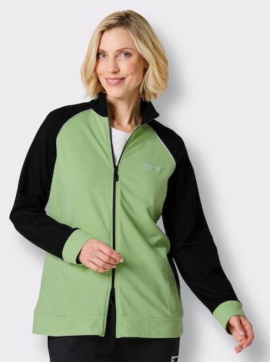 Catamaran Sweatjacke - reseda-schwarz