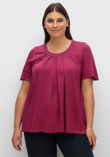 sheego Shirt - beere