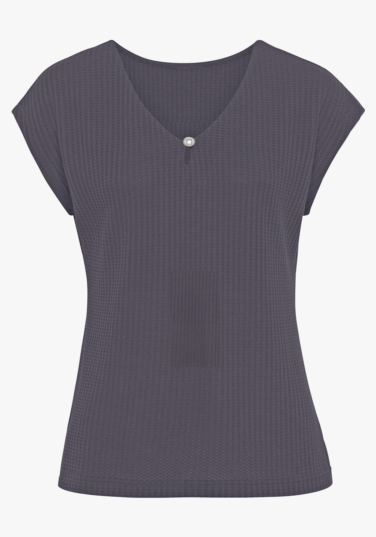 LASCANA Kurzarmshirt - beere, navy