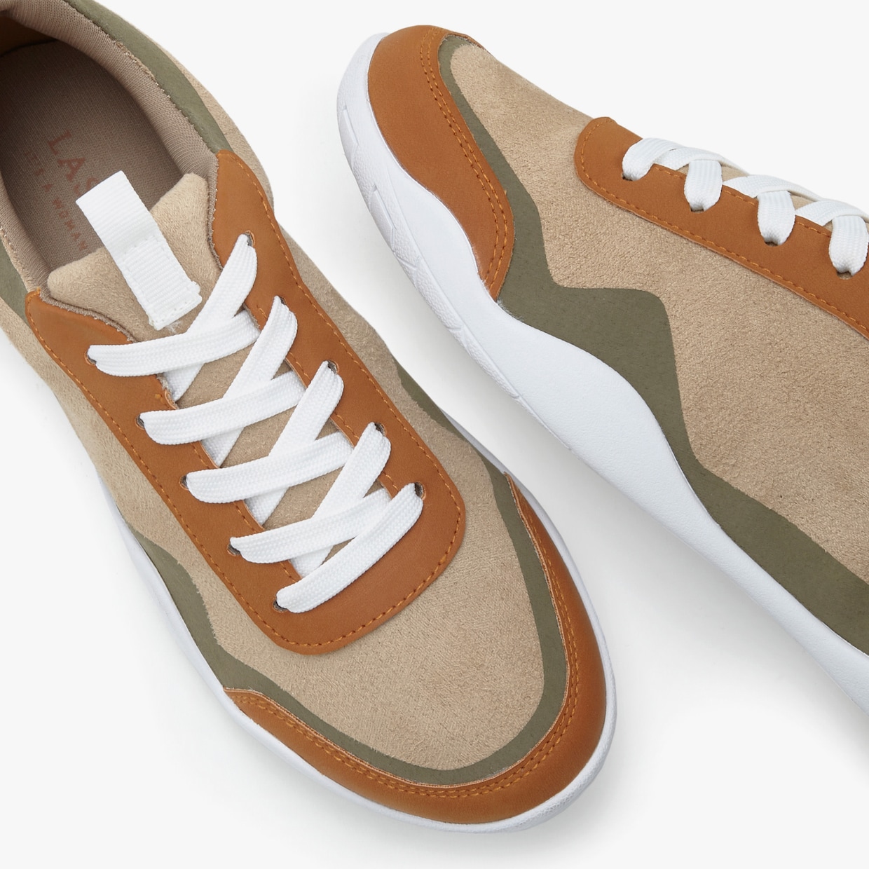 LASCANA Sneakers - beige/vert