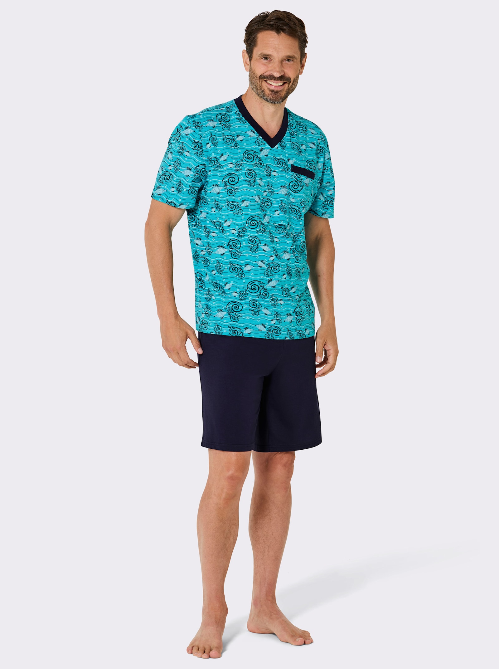 wäschepur men Shortys im preiswerten Doppelpack - türkis + marine