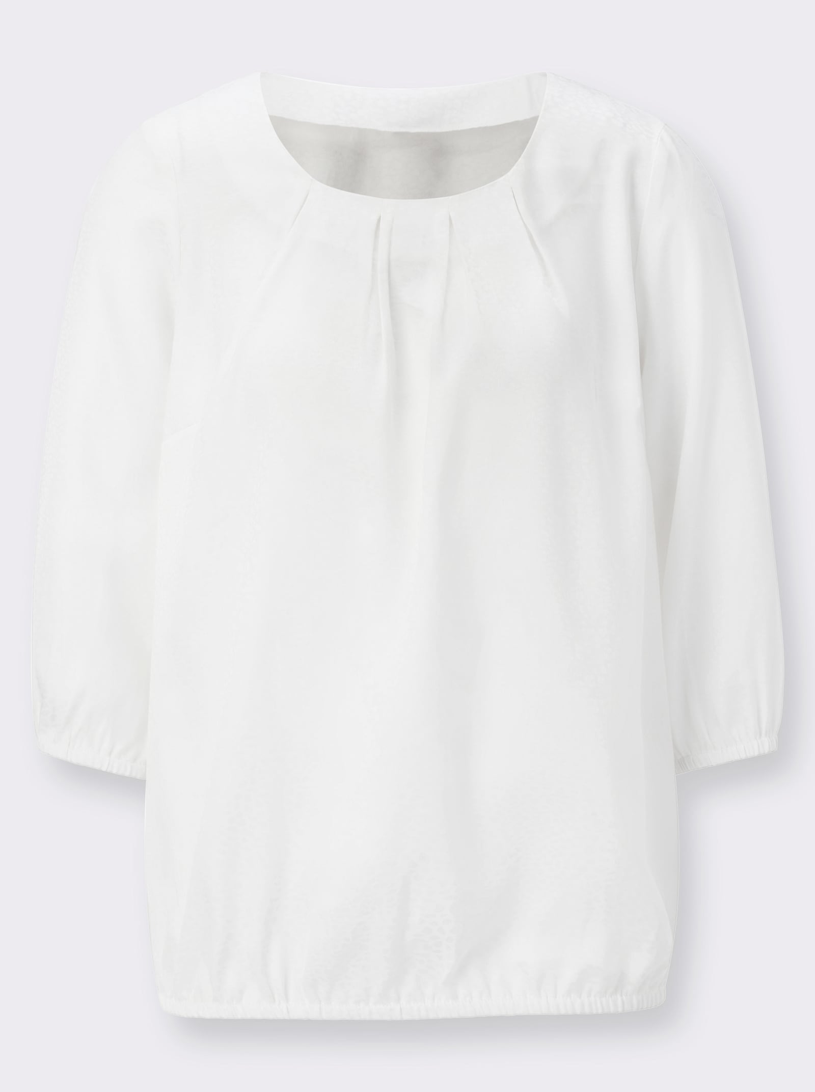 Schlupf-Bluse im Jacquard-Dessin - champagner