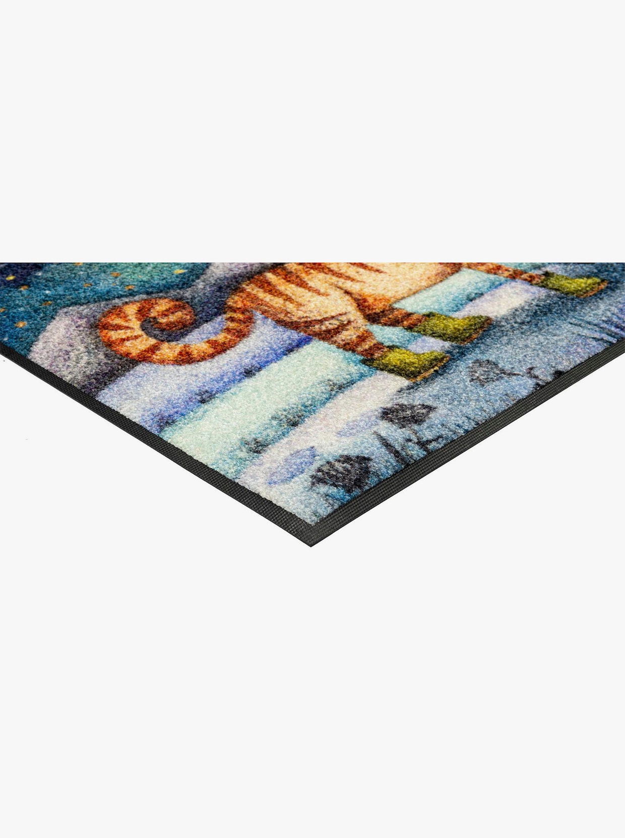 wash+dry by Kleen-Tex Fußmatte - blau-braun