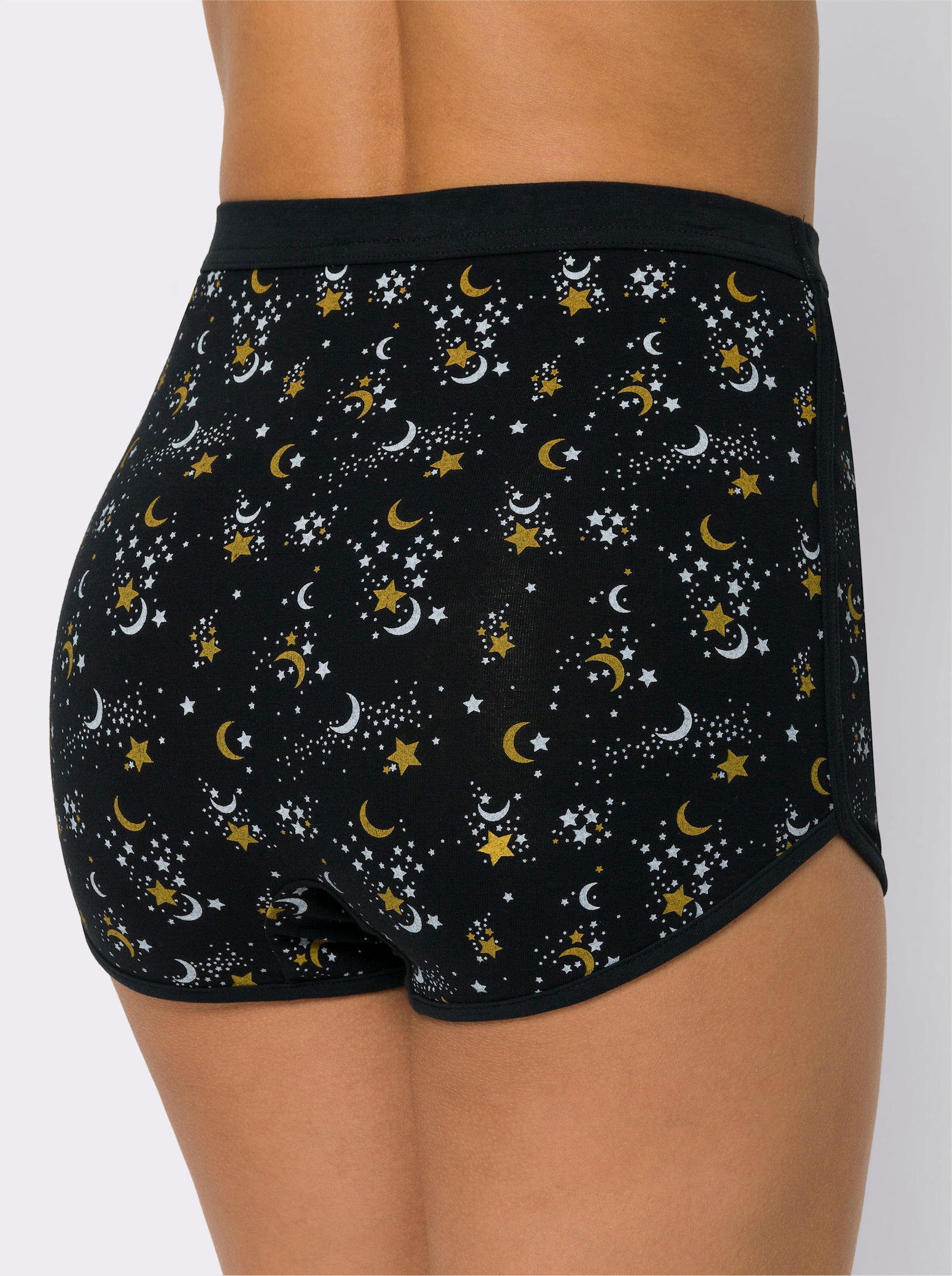 Kalhotky panty v balení po 2 kusech - bílá-potisk + černá-potisk