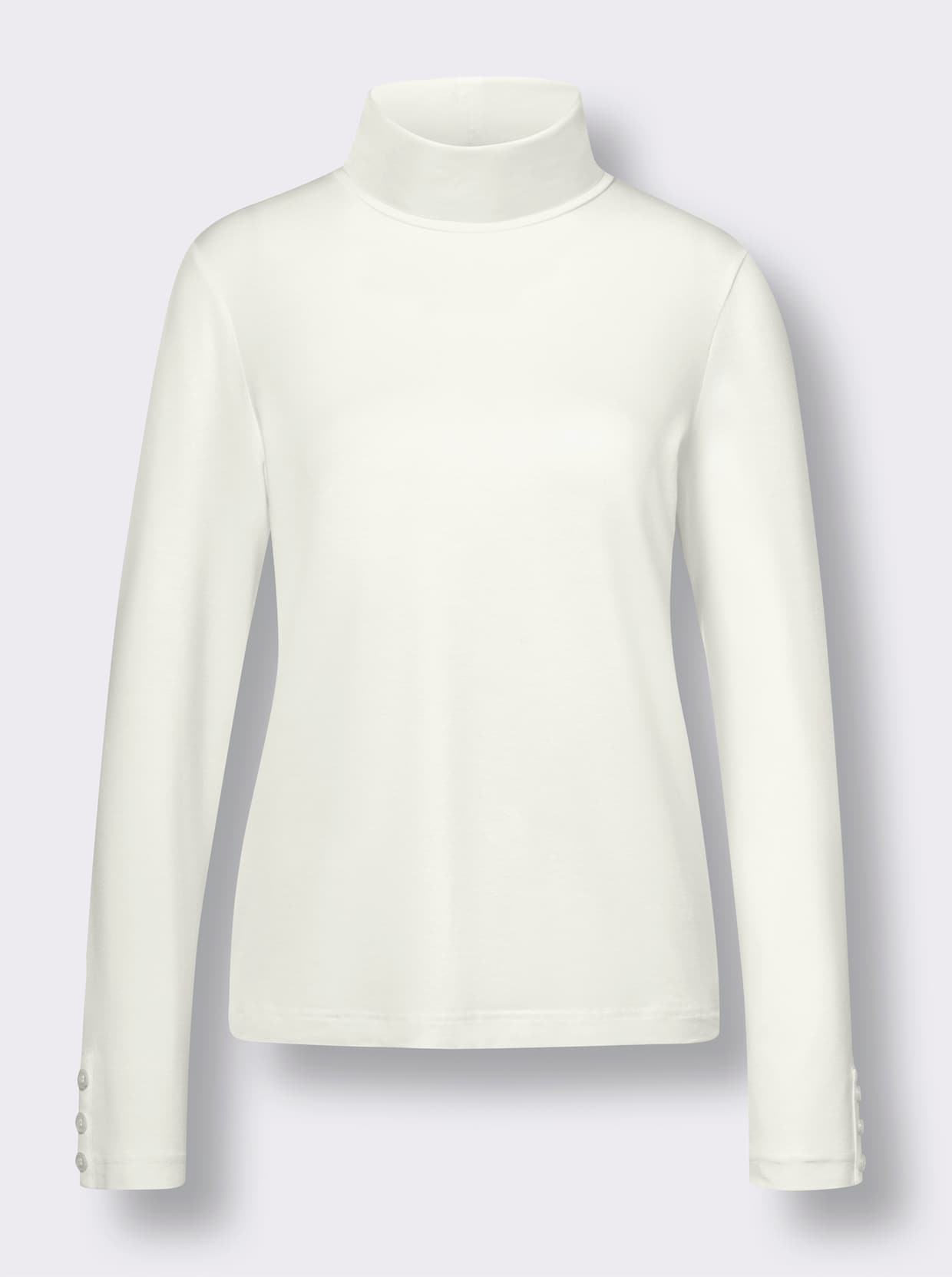 CREATION L PREMIUM Rollkragenshirt - ecru
