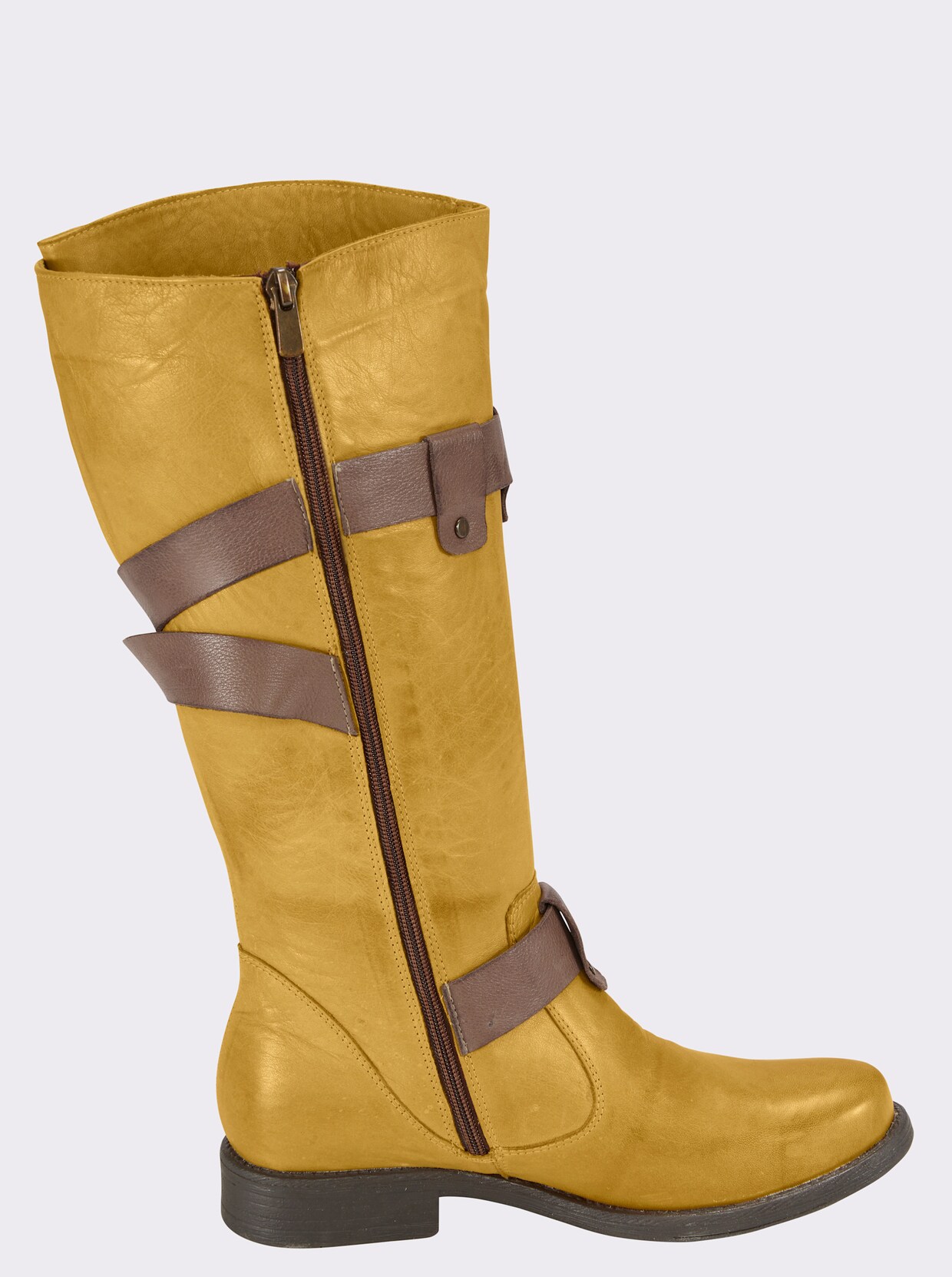 Andrea Conti Bottes - jaune-cognac