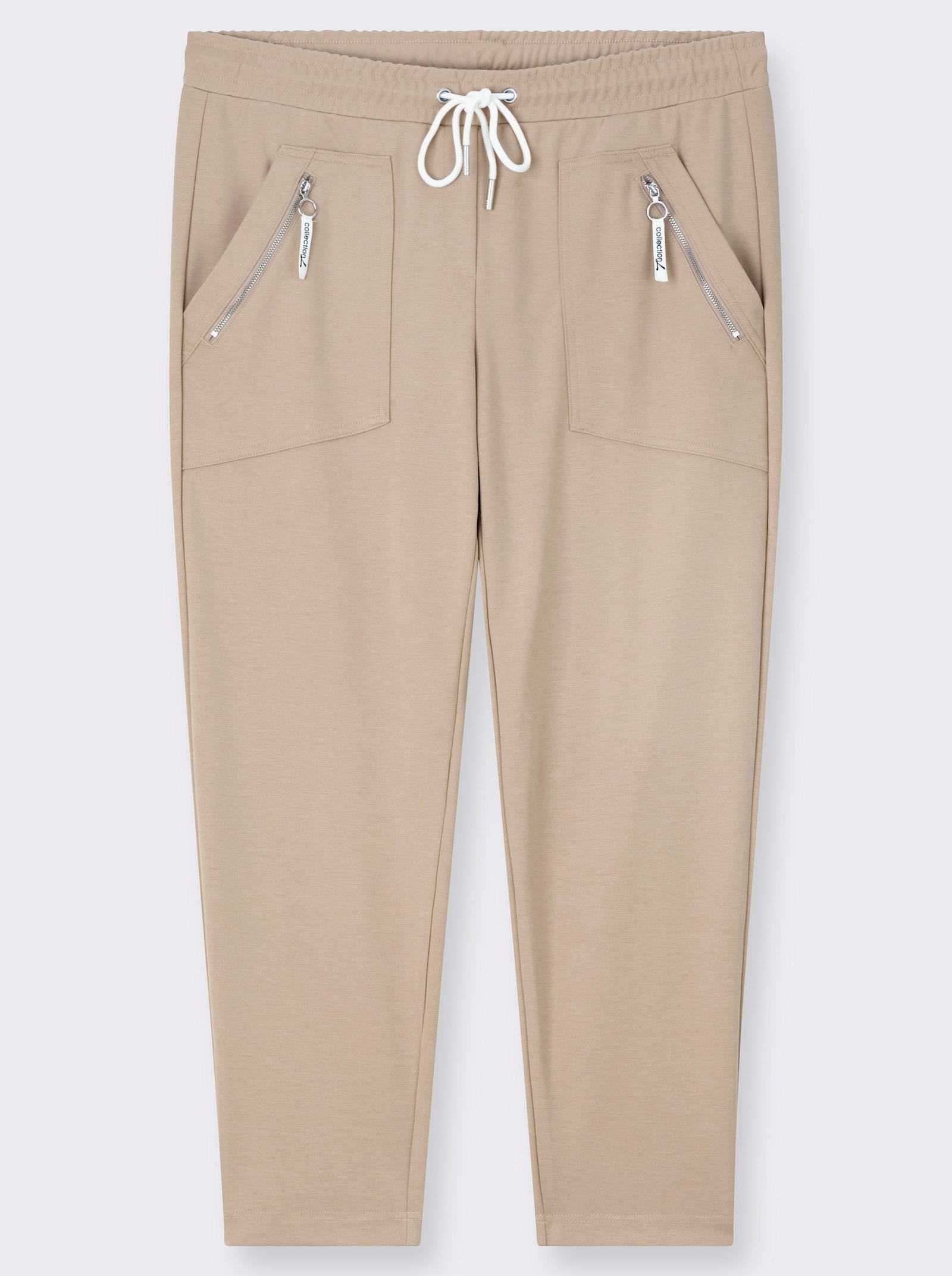 Schlupfhose in Stretch-Qualität - beige