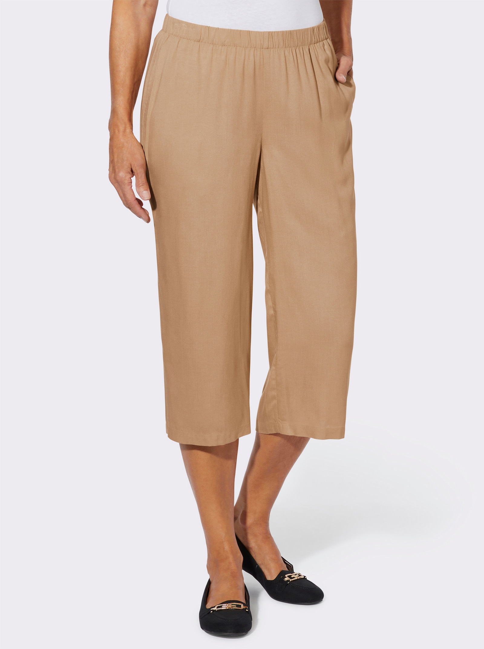 Hosenrock mit Rundum-Dehnbund - camel