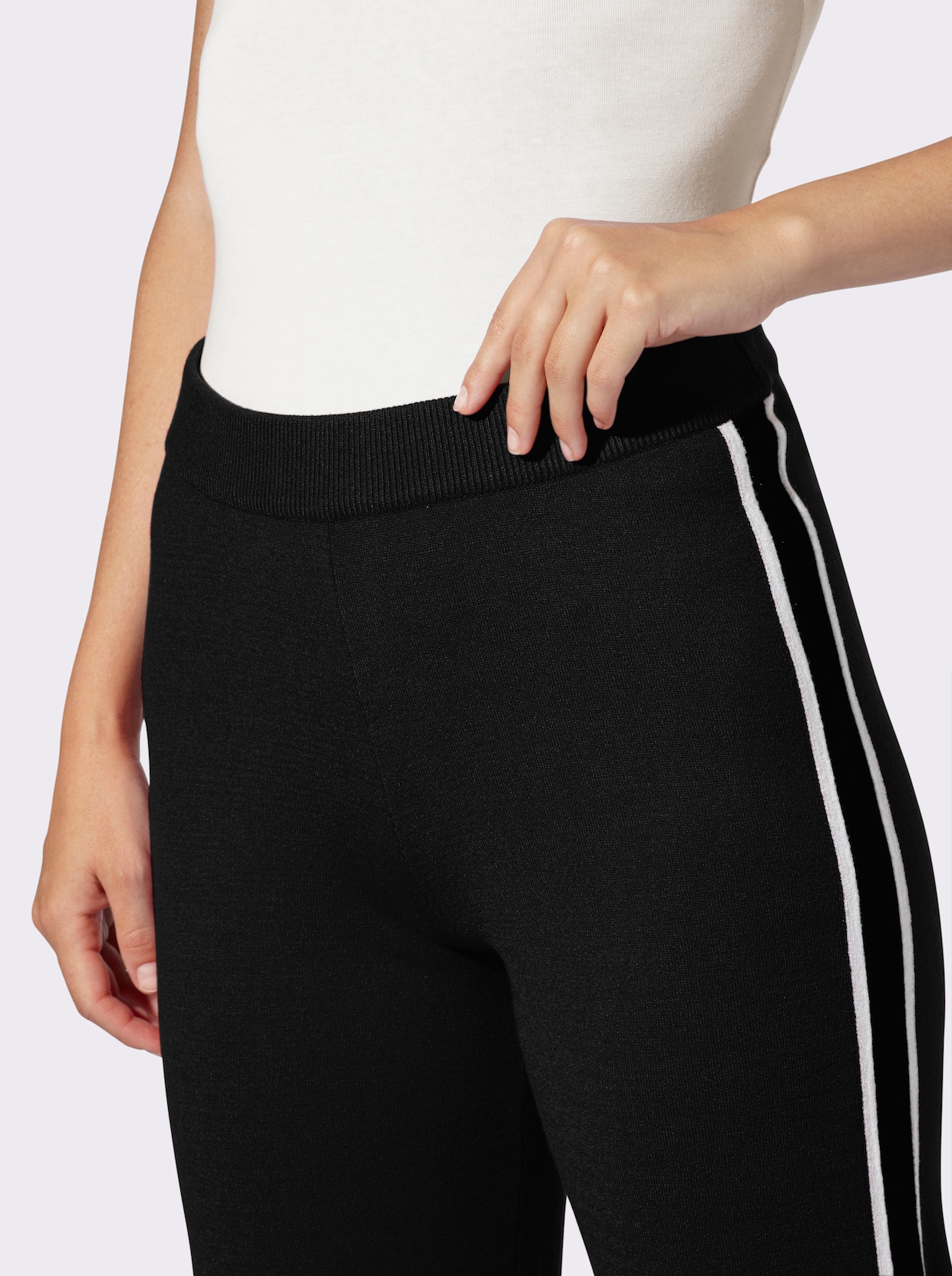 heine Strickhose - schwarz