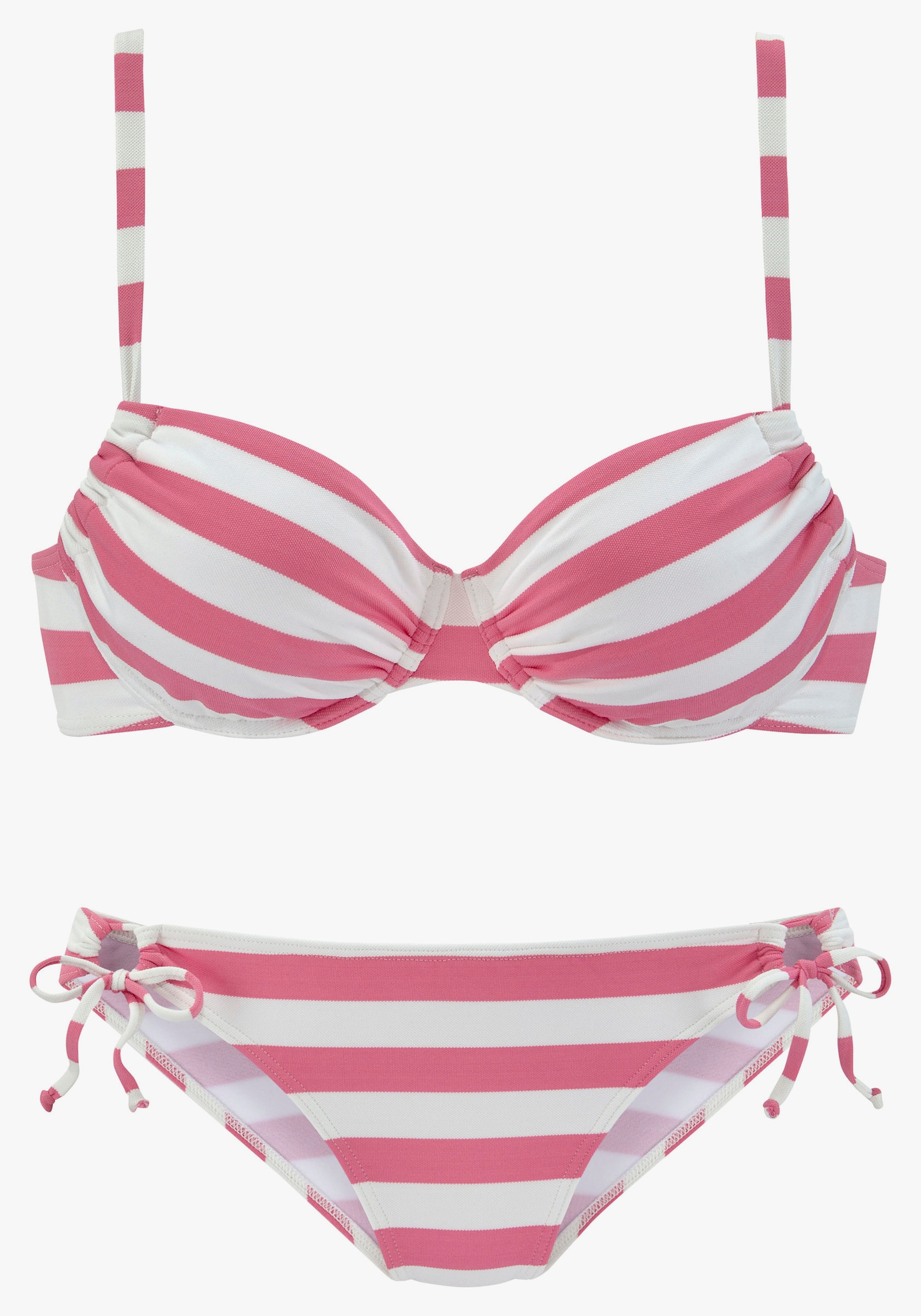 Venice Beach Bügel-Bikini - rosa-weiß