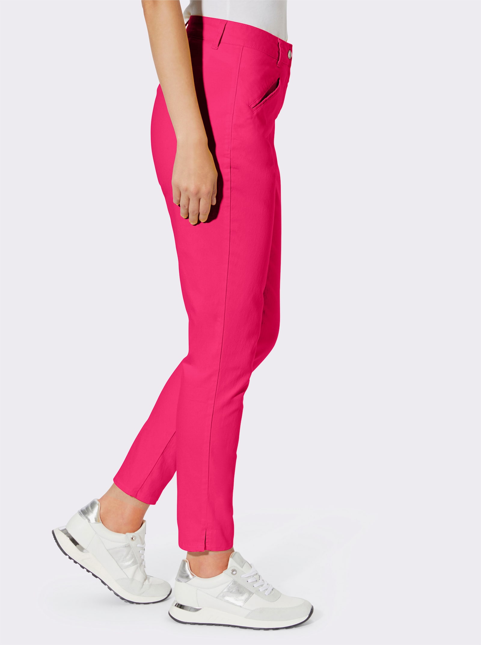 heine Röhrenhose mit Bügelfalten - pink