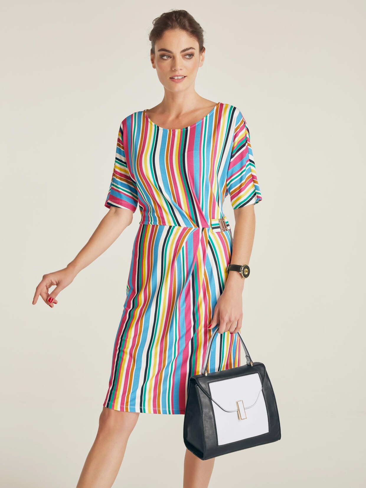 Ashley Brooke Jersey-Kleid - bunt