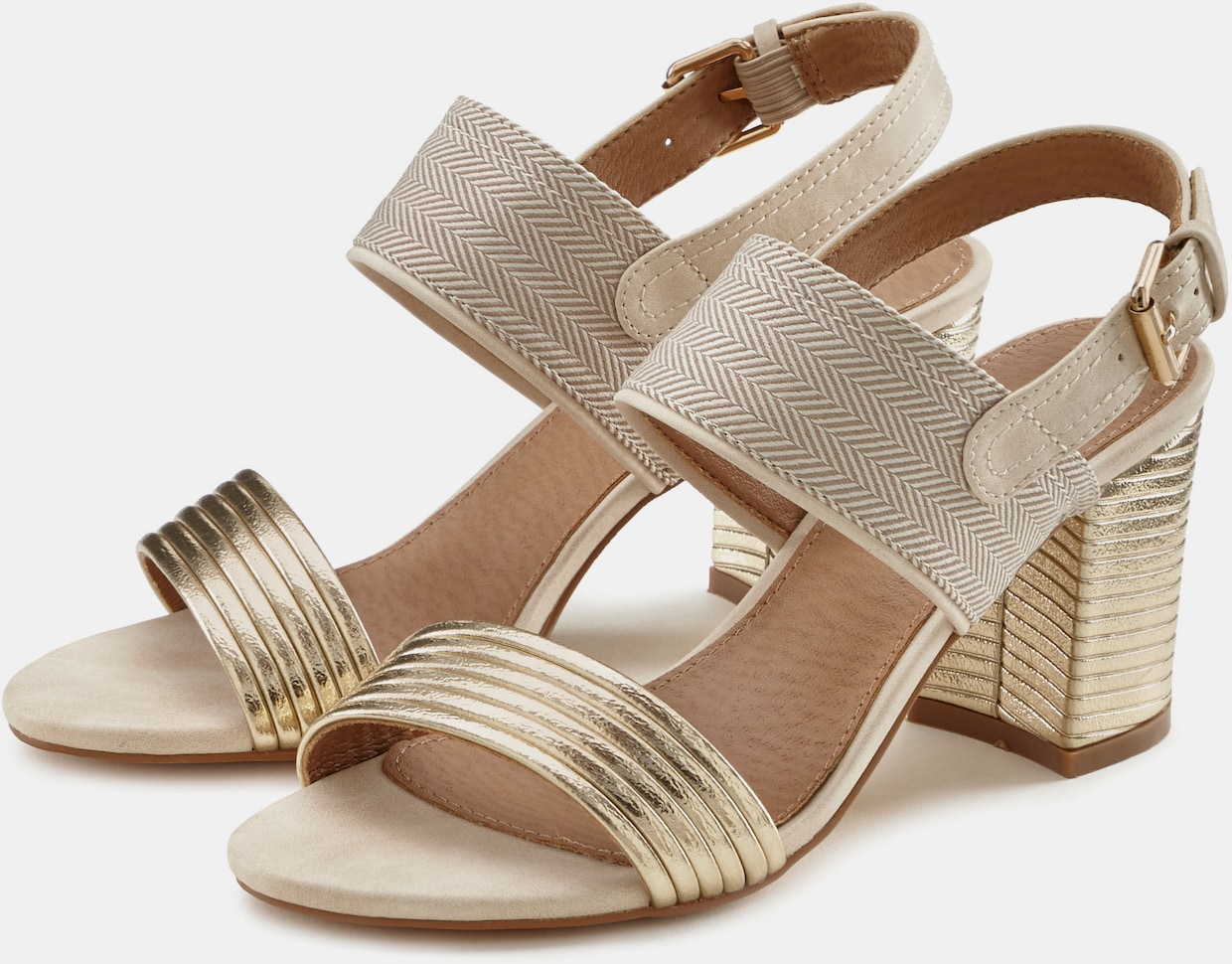 LASCANA Sandalen - goudkleur