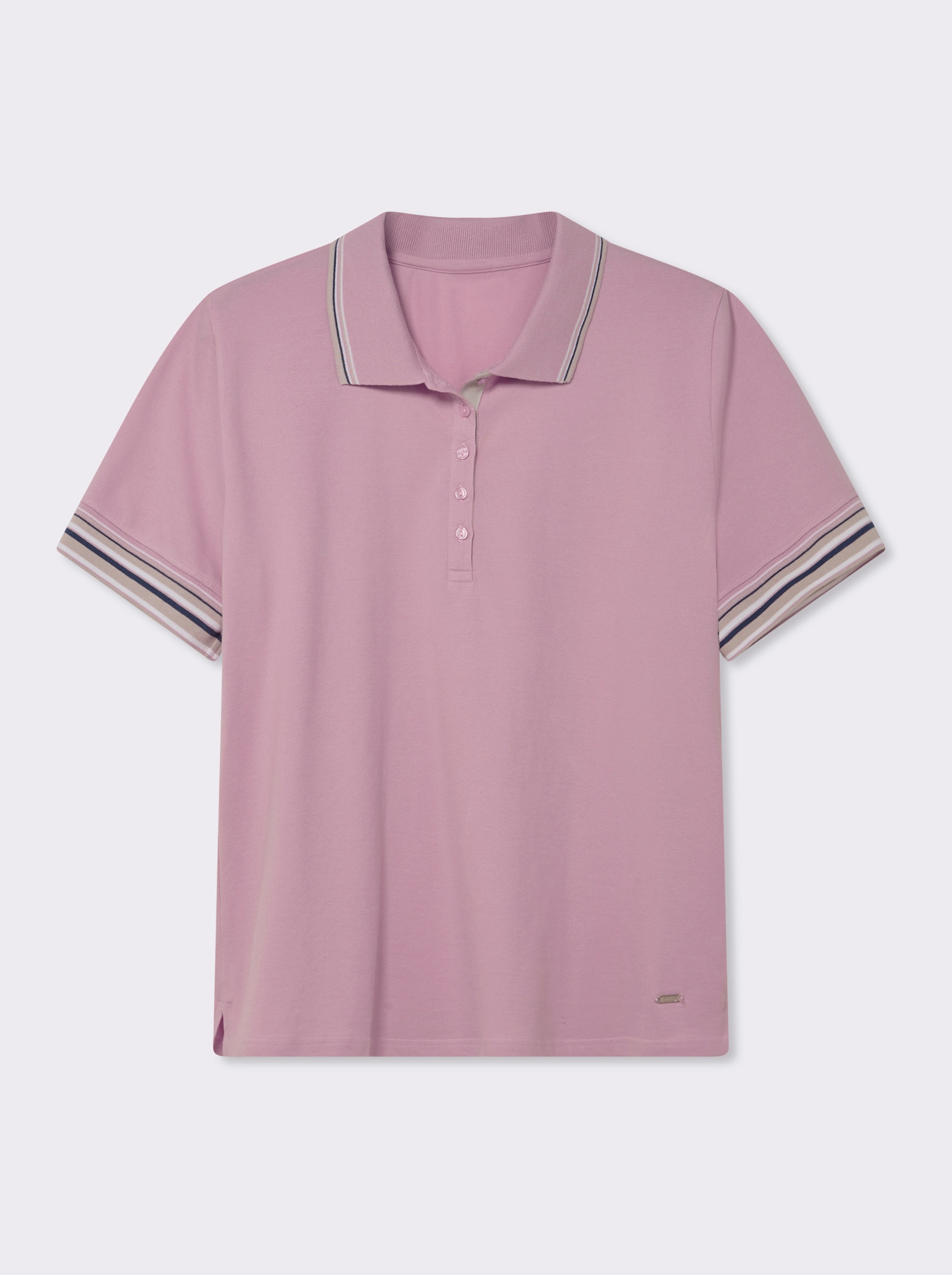 Poloshirt in Pikee-Qualität - rosé