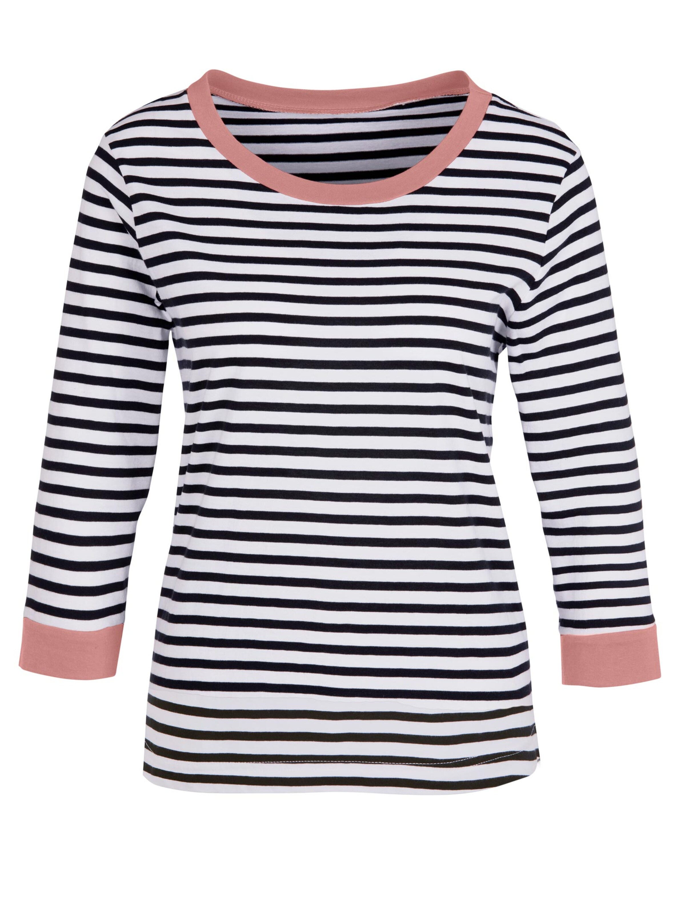 Shirt - rosé-schwarz