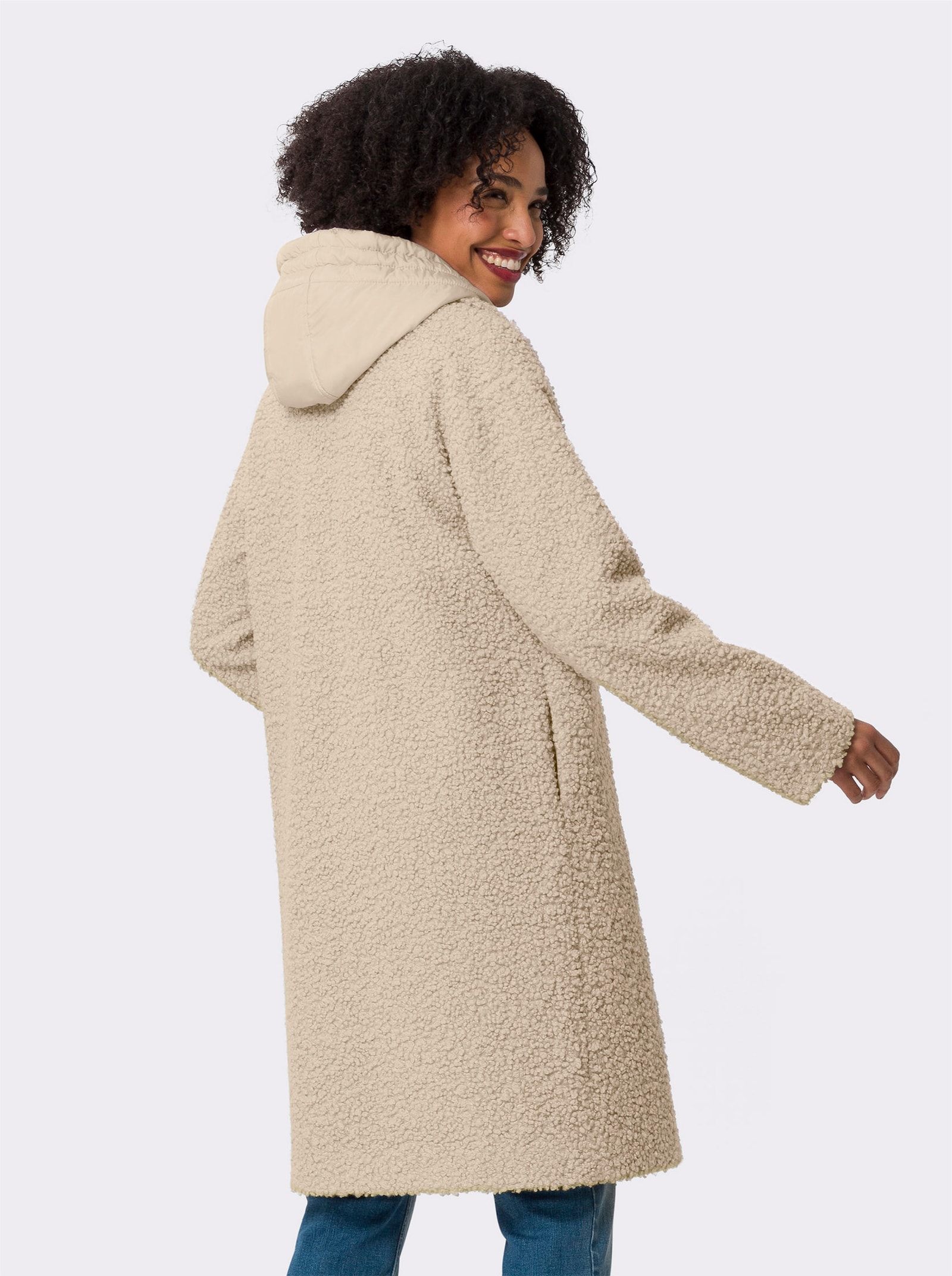 heine Kurzmantel mit herausnehmbarer Weste - sand