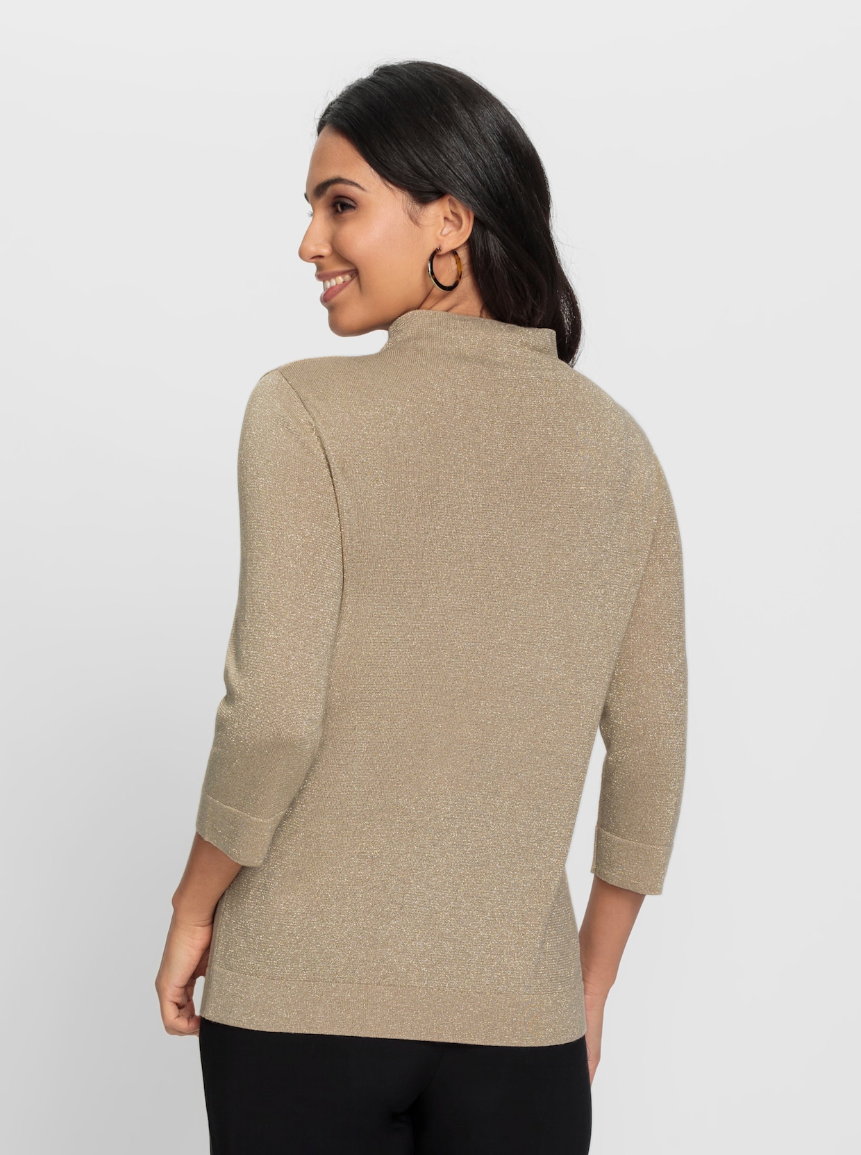Pullover - beige gemêleerd