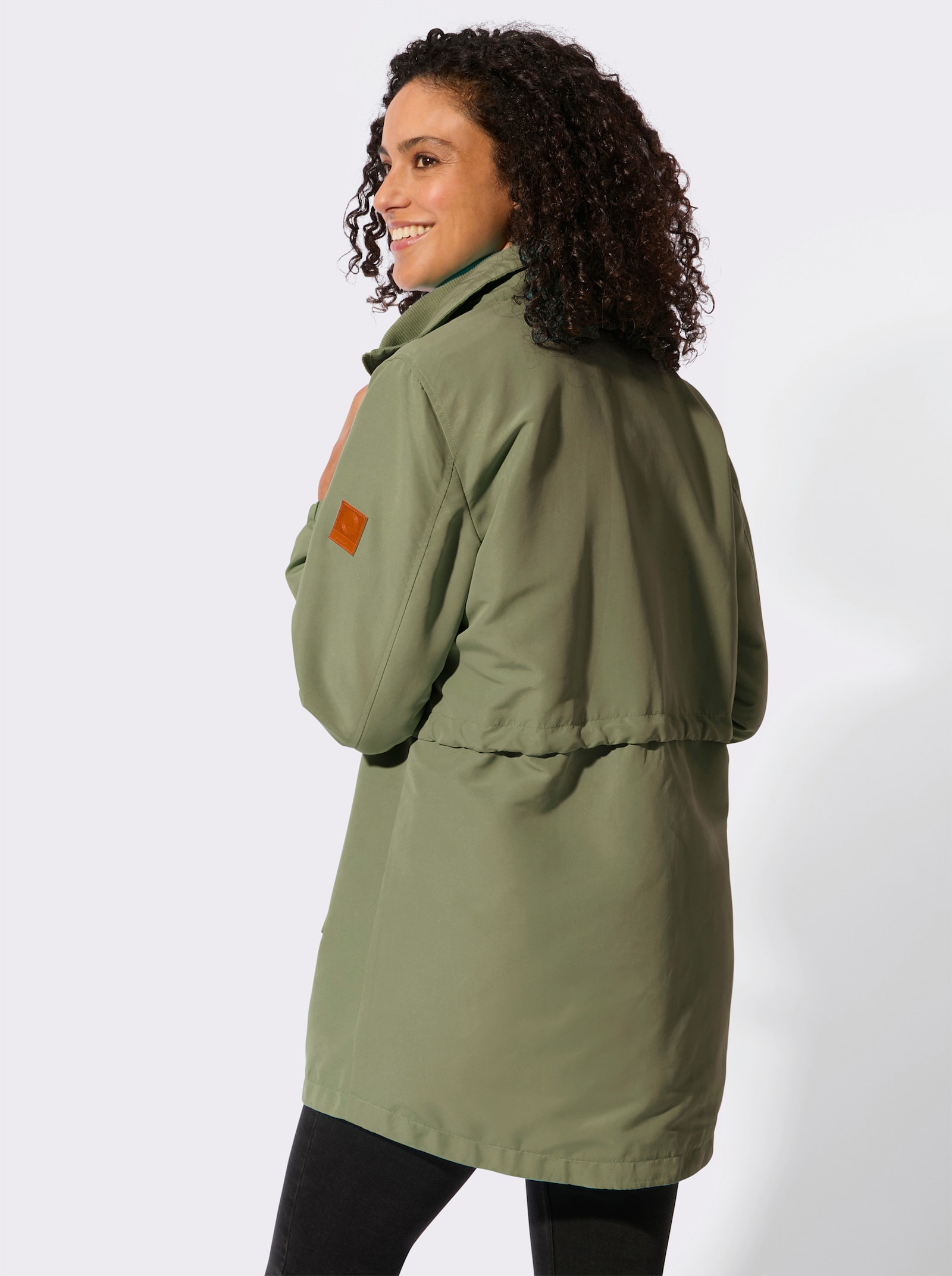 Parka mit 2-Wege-Reissverschluss - khaki