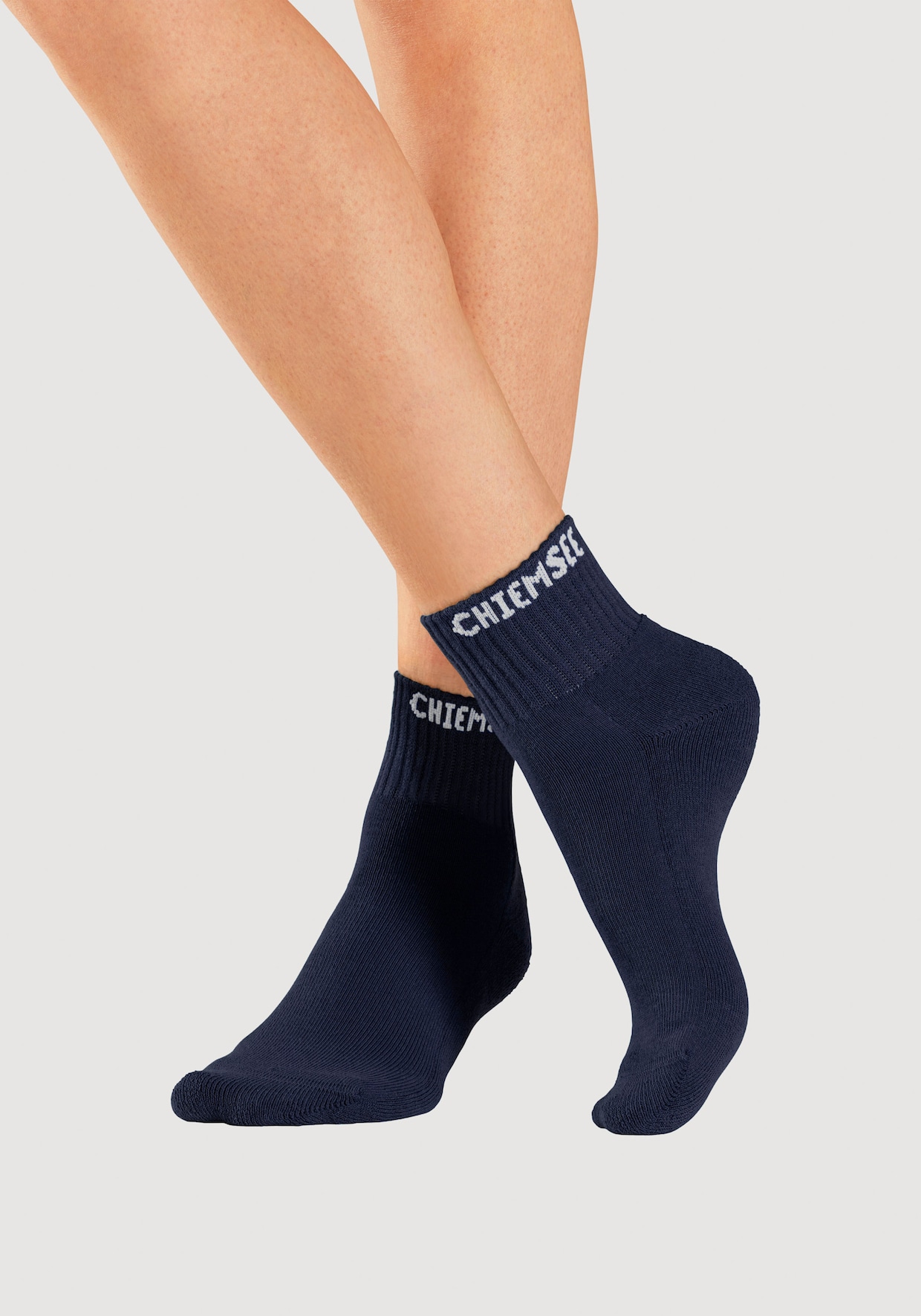 Chiemsee Kurzsocken - 1xpink, 1xschwarz, 1xlimone, 1xweiß, 1xtürkis, 1xnavy