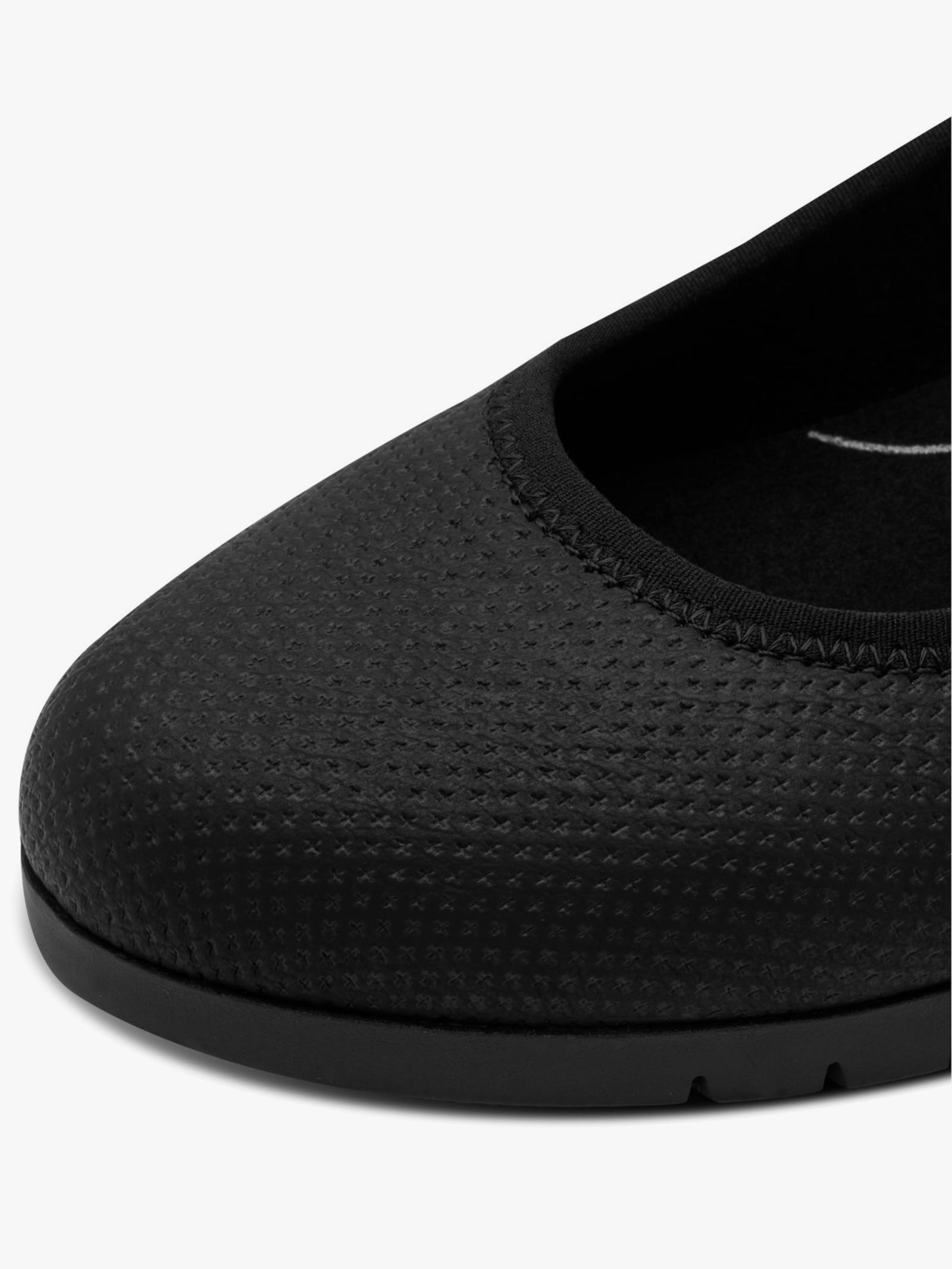 Jana Ballerina met sleehak - zwart