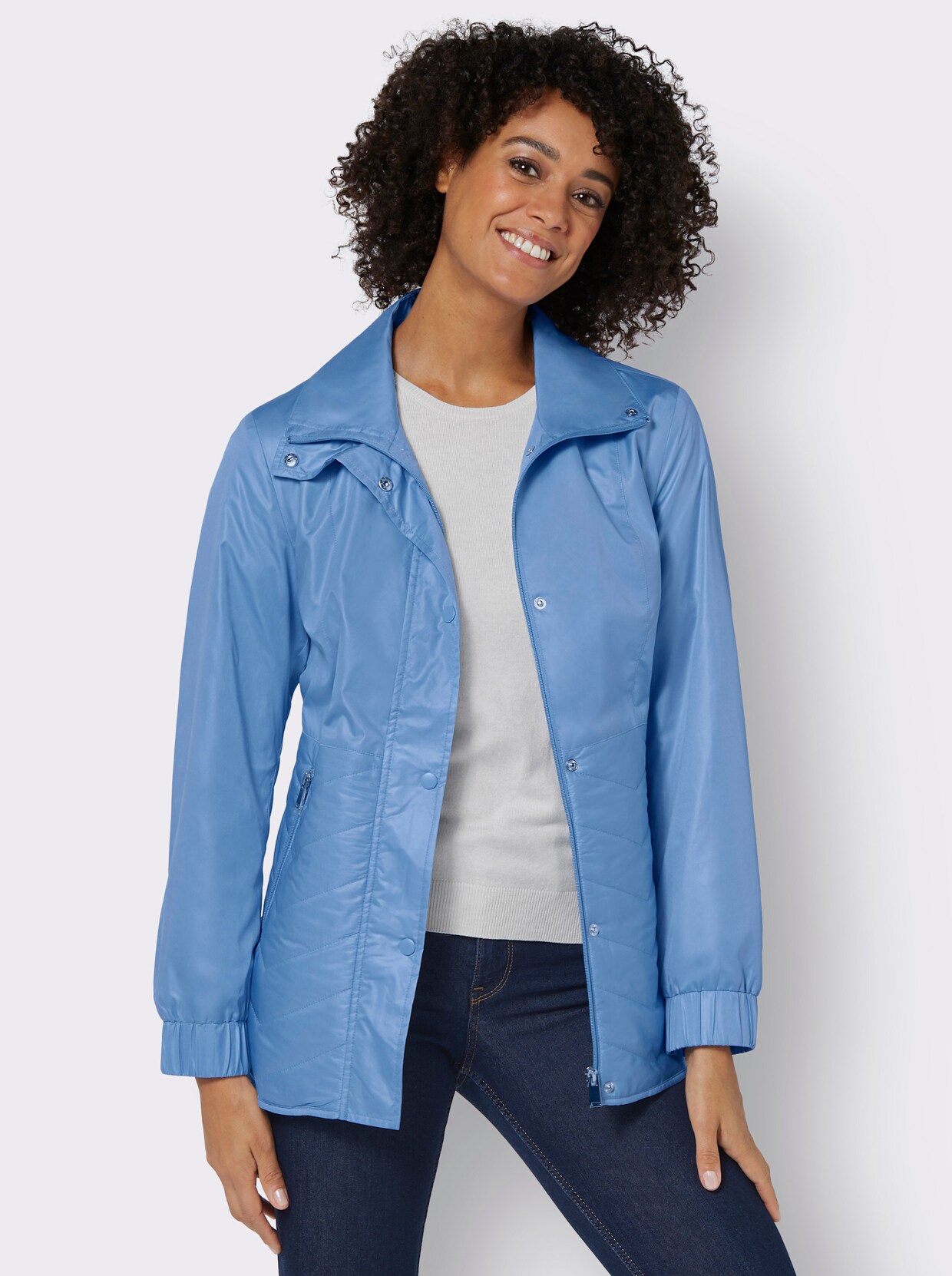 Steppjacke - himmelblau