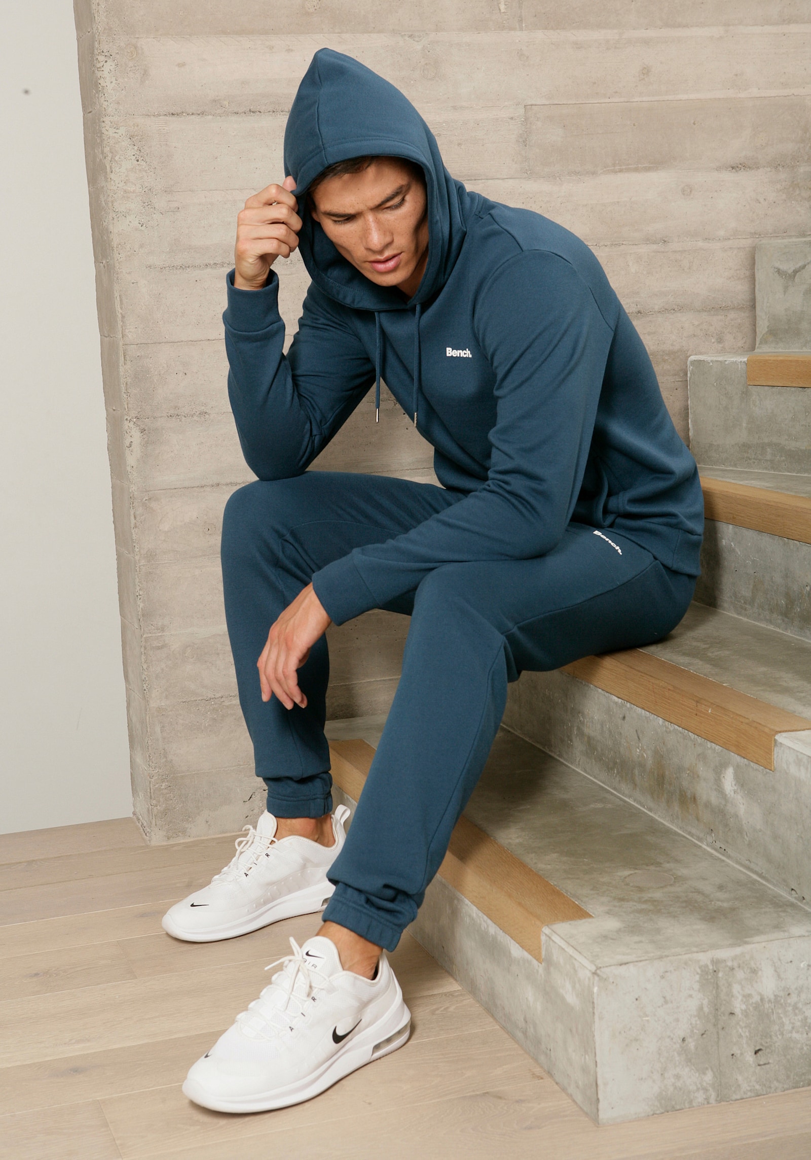 Bench. Loungewear Hoodie - petrol