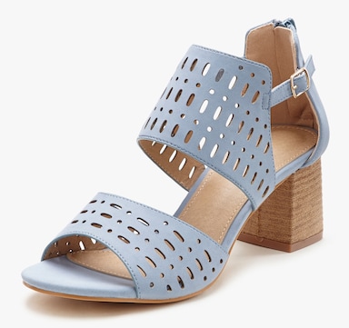 LASCANA Riemchensandalette - hellblau