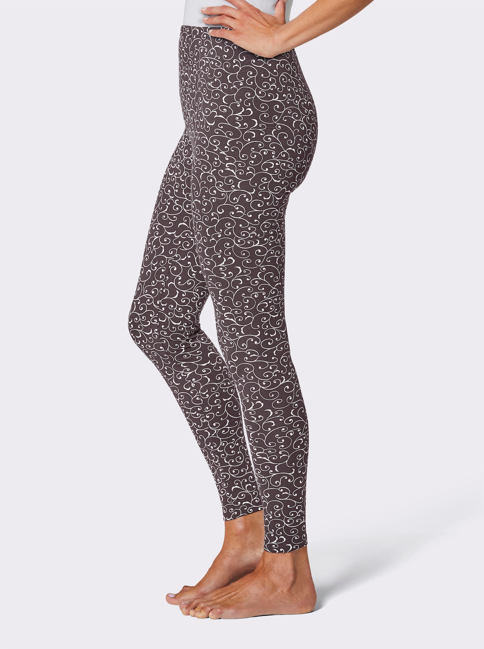 Leggings mit Dehnbund - taupe