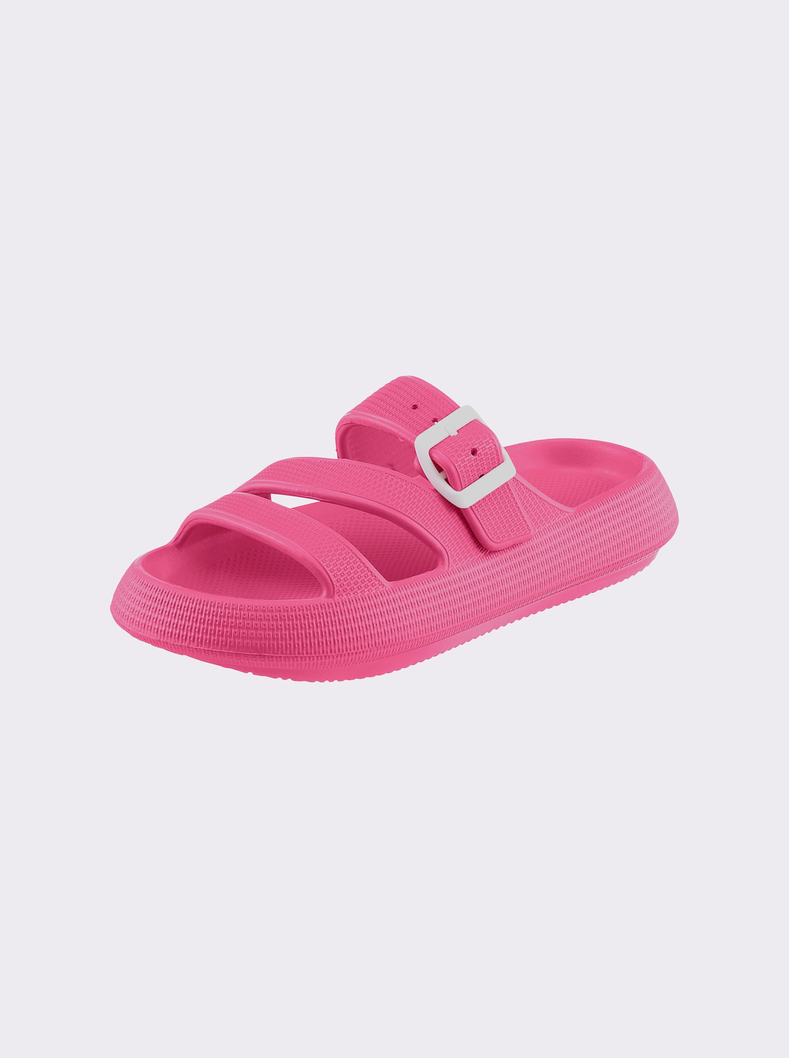 Siebi´s Badepantolette mit verstellbarer Dornschließe - pink