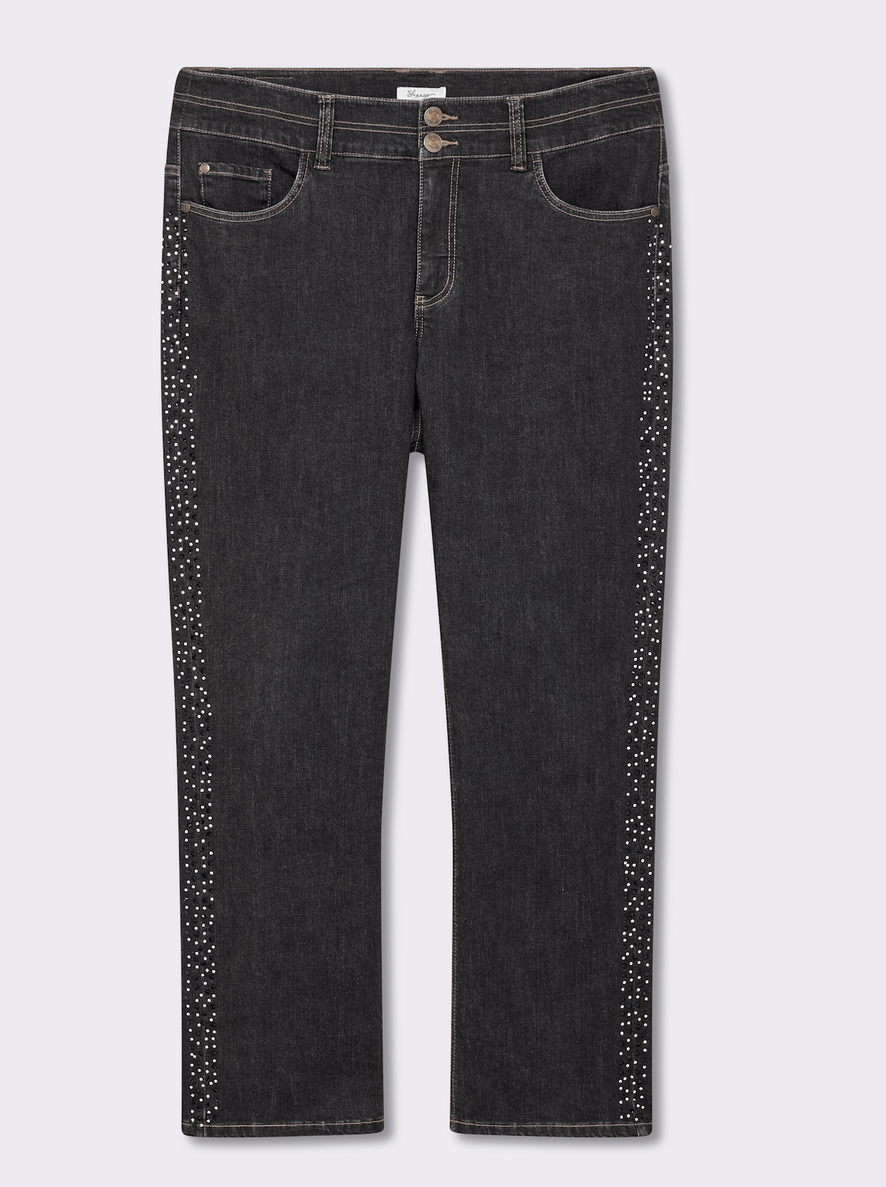 sheego Gerade Jeans - black denim