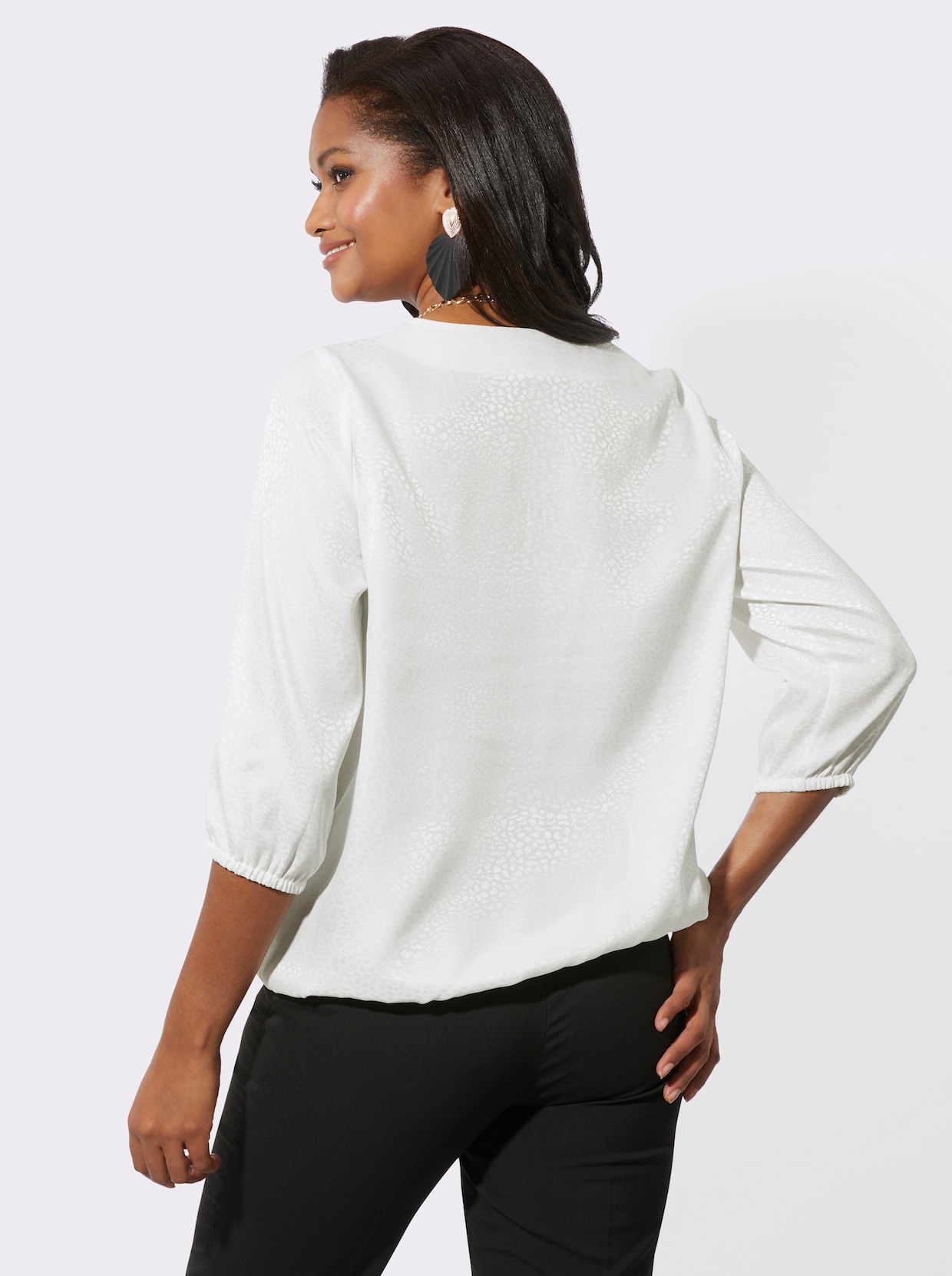 Schlupf-Bluse - champagner
