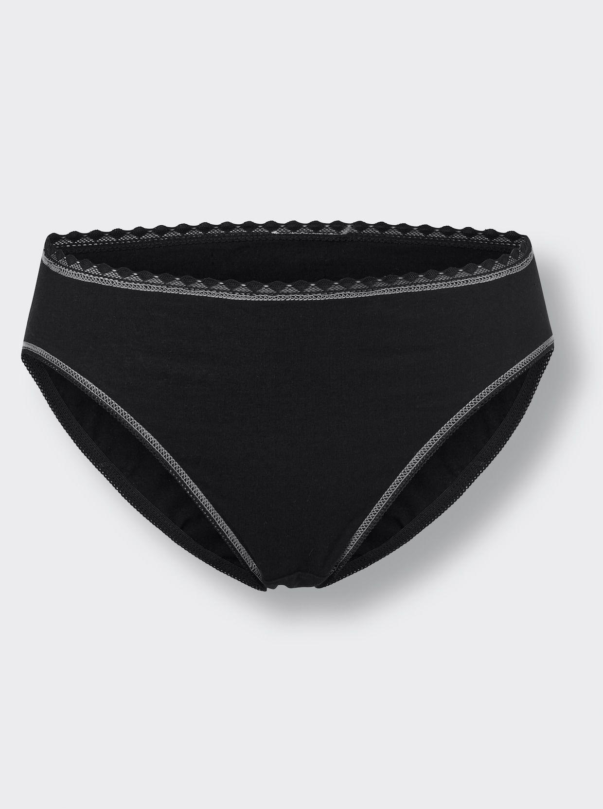 wäschepur Jazzpants - 2x schwarz + 2x schwarz-bedruckt