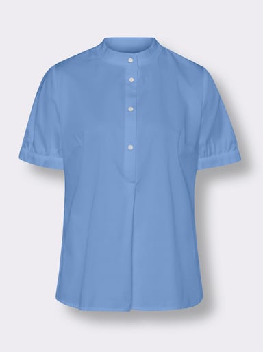 heine Stretchbluse - himmelblau