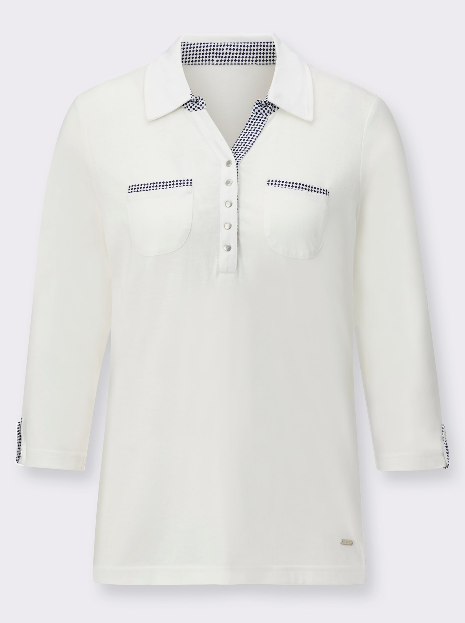 Polokoš.s légou s patent.gomb. - svetlobéžová