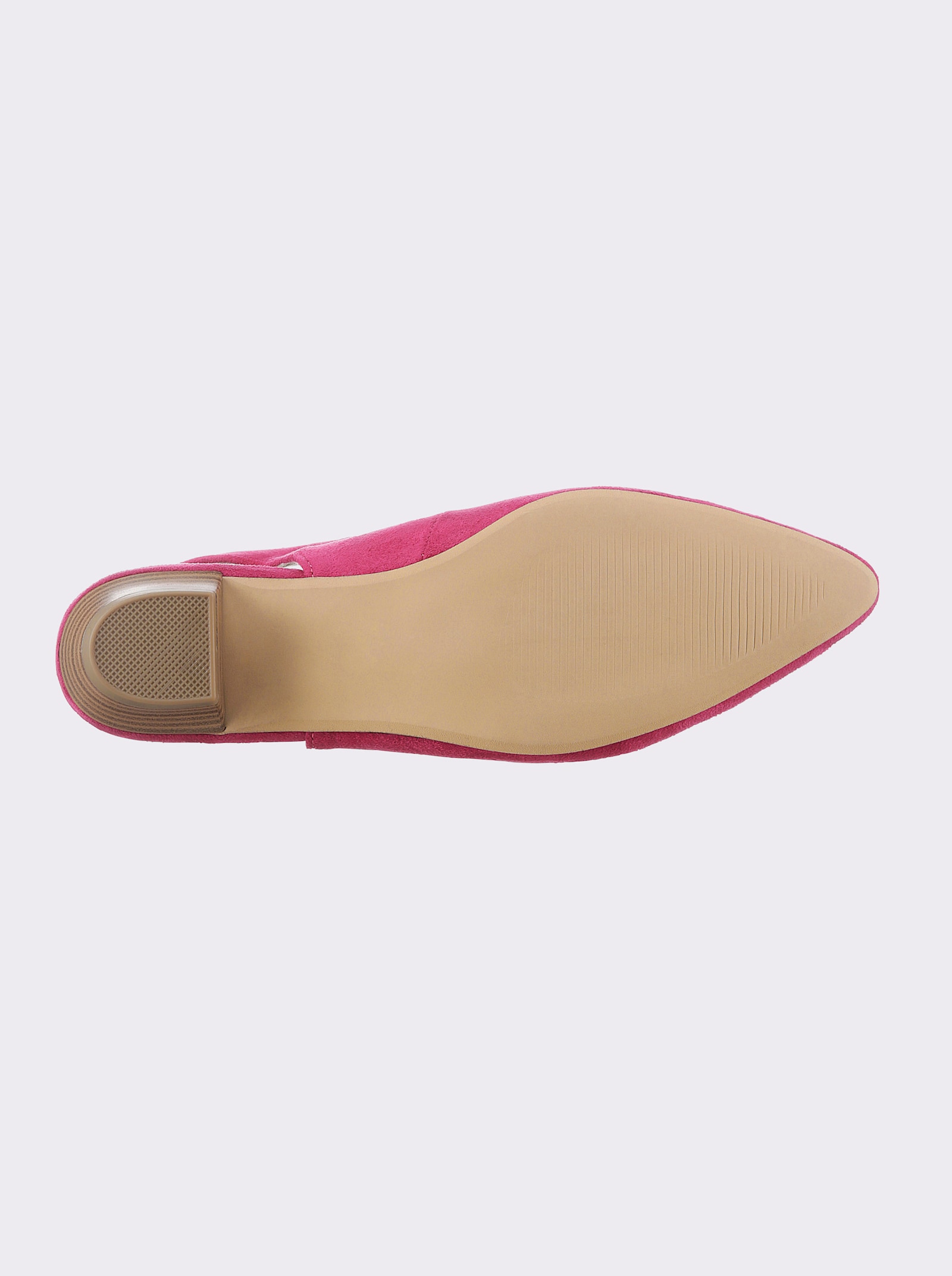 Andrea Conti Slingpumps aus Microfaser - pink