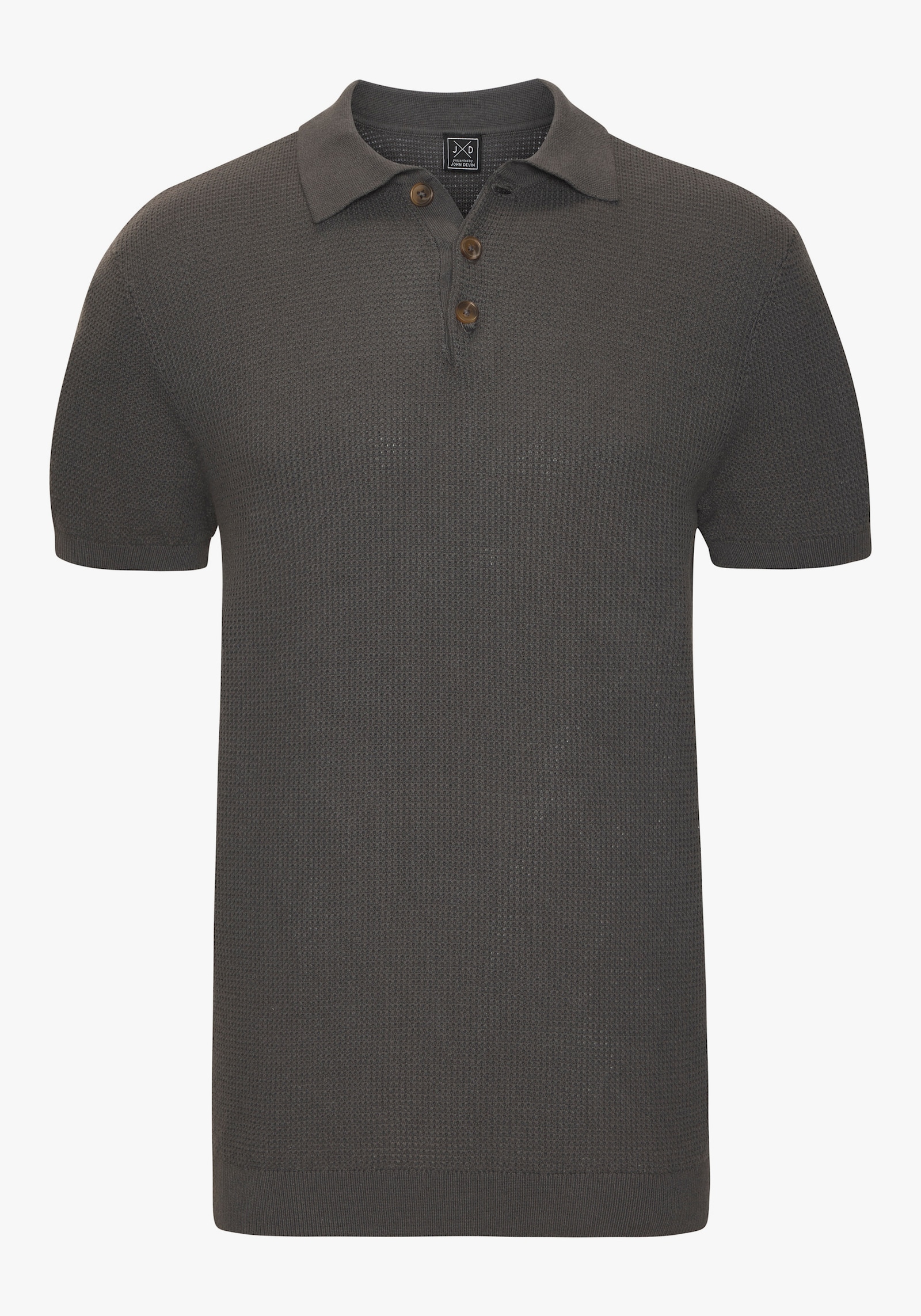 John Devin Poloshirt - antraciet
