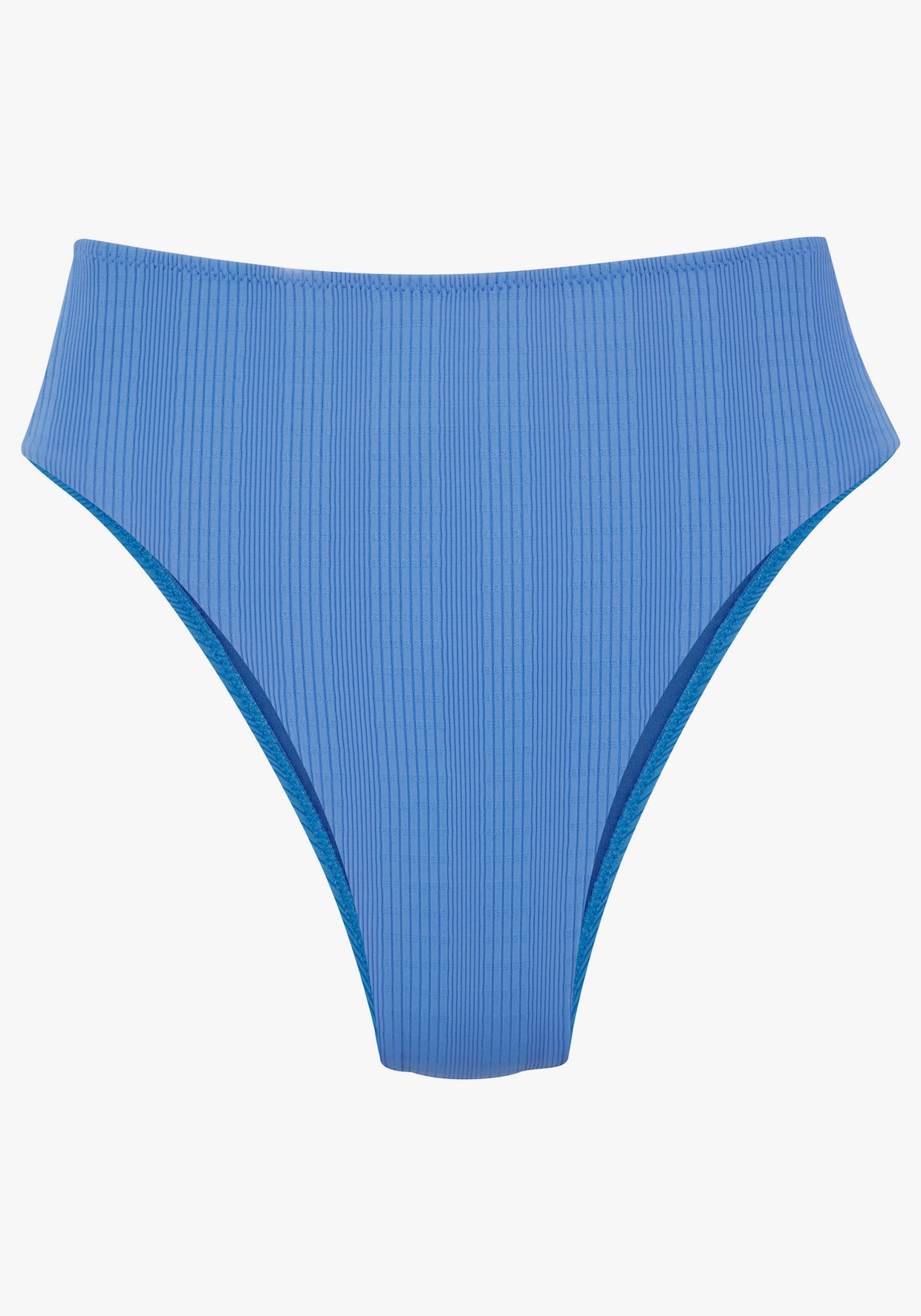 Highwaist-Bikini-Hose - blau