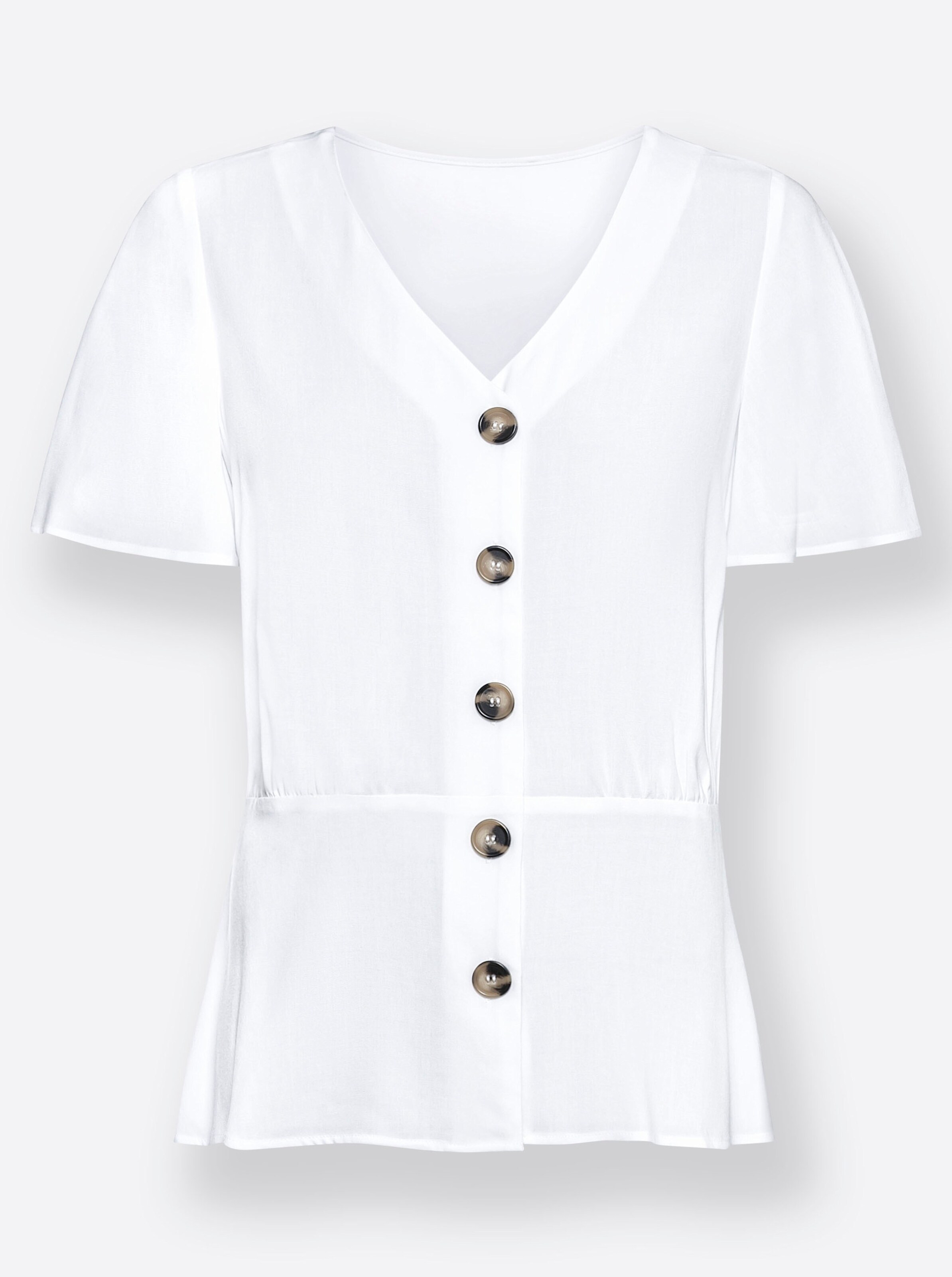 Witt Weiden Damen Kurzarmbluse ecru  - Onlineshop Witt Weiden