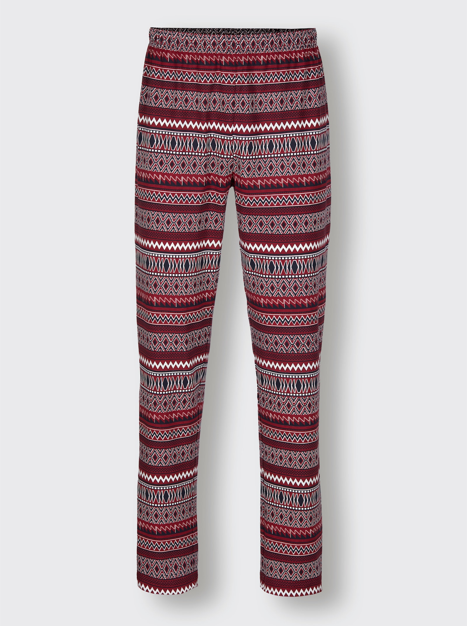 wäschepur men Schlafanzüge - dunkelrot-marine + topas-marine