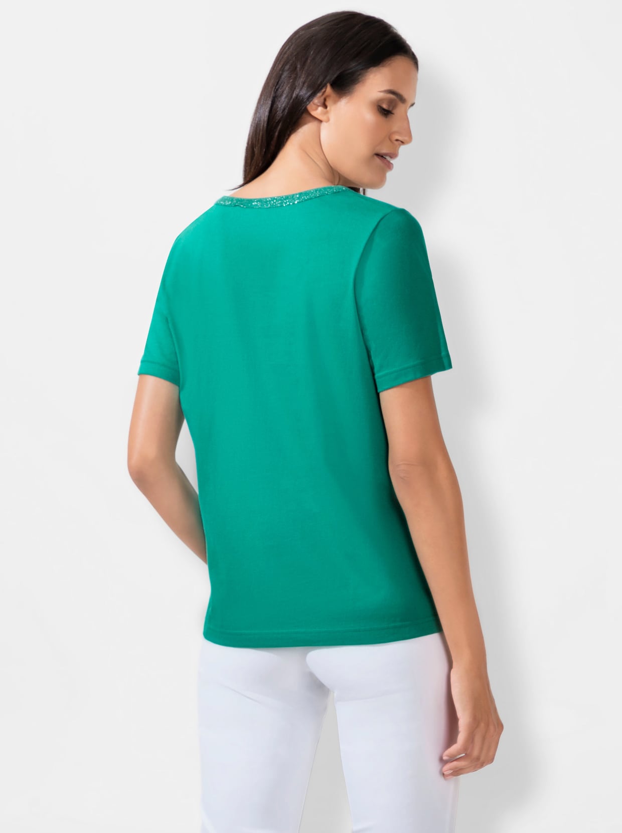 Shirt met korte mouwen - smaragdgroen