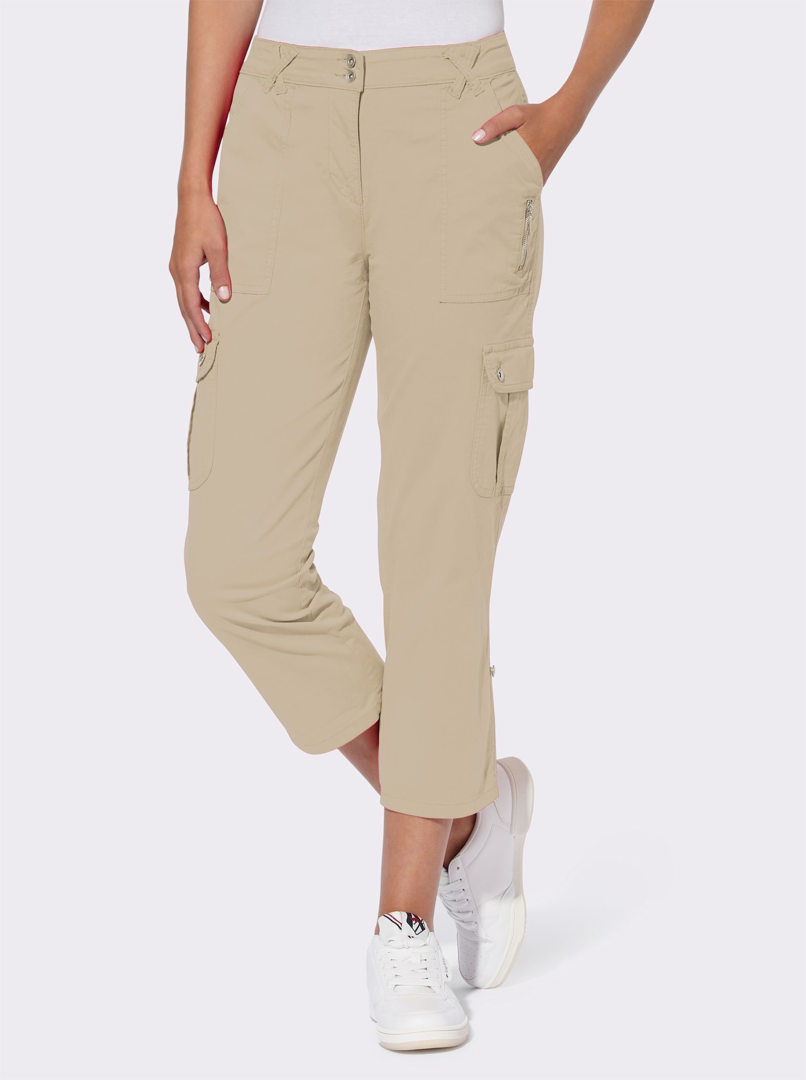 heine Cargohose in verkürzter Länge - beige